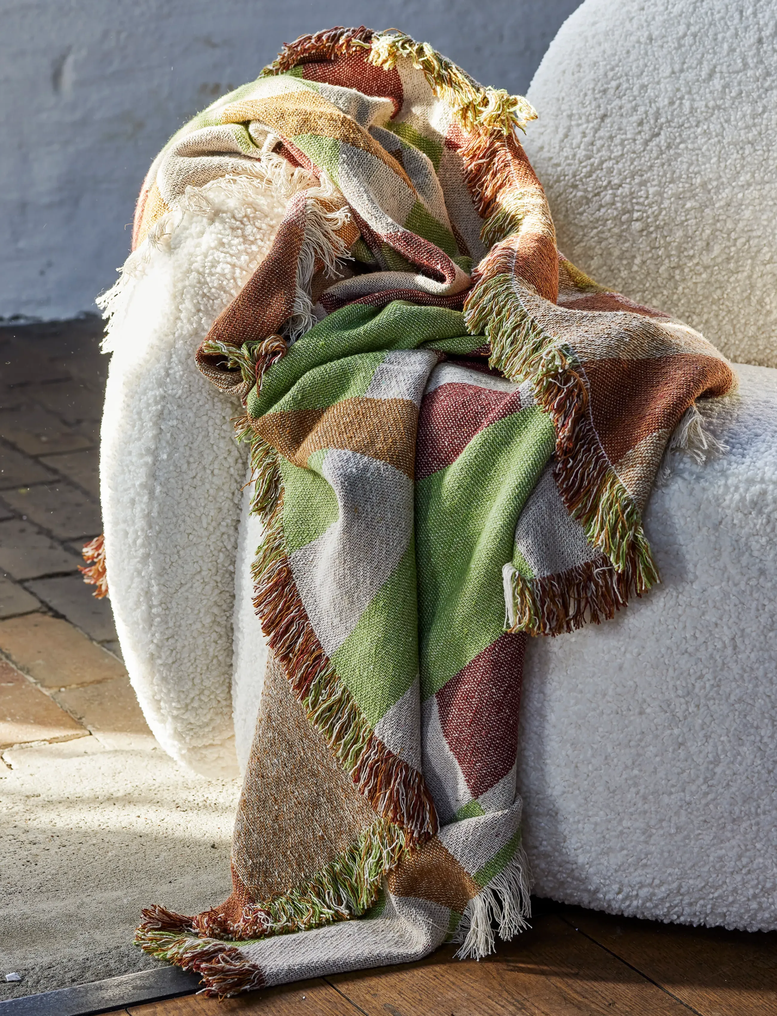 Bloomingville - Galvin Throw - multi-coloured - 0