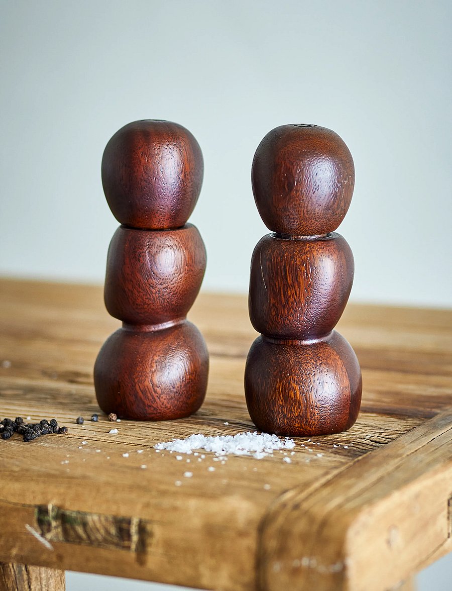 Bloomingville - Salvi Salt & Pepper Mill - suola- ja pippurimyllyt - brown - 3