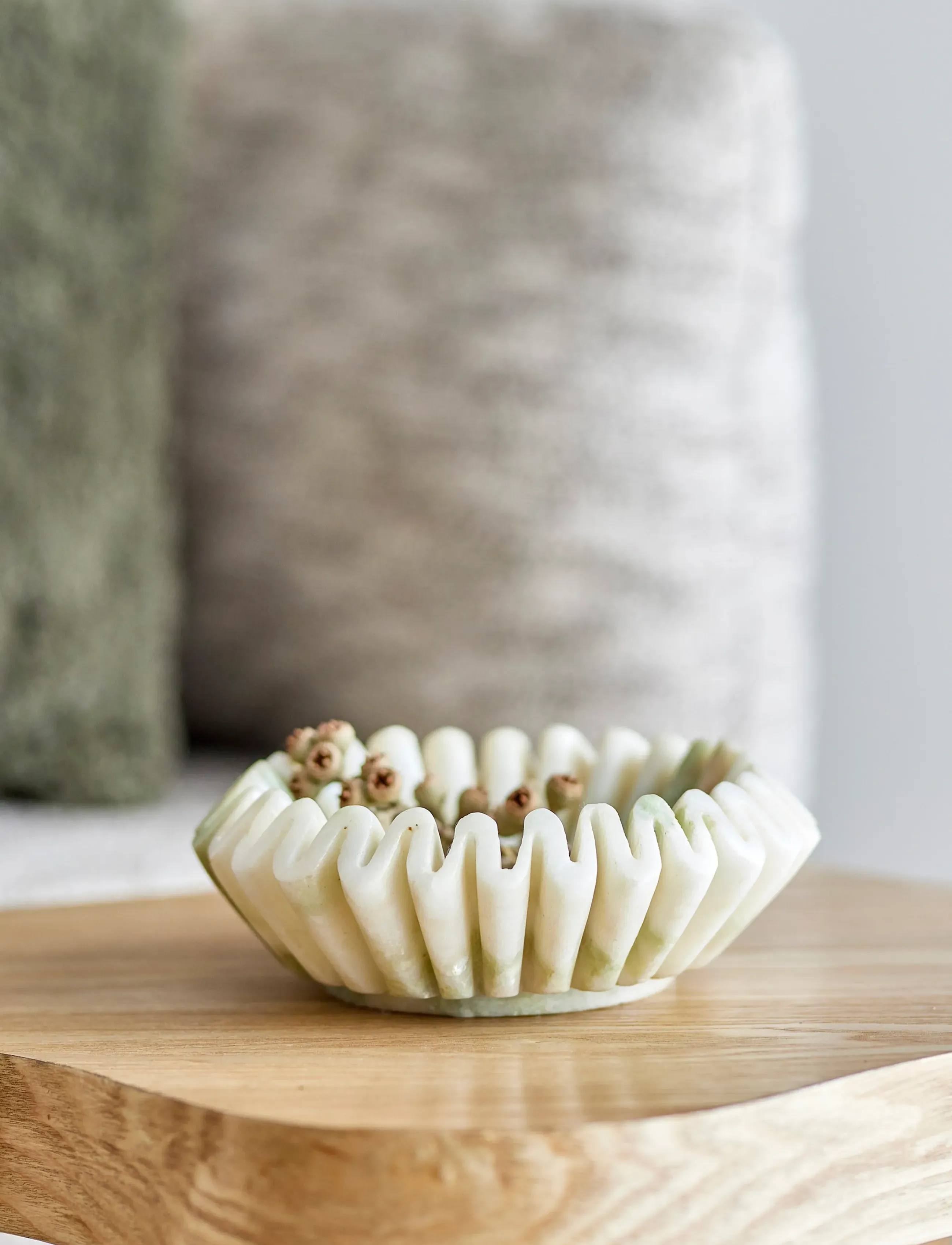 Bloomingville Harmonia Bowl, Ø 17.5 cm, Decoration, Creme - Decorative Platters, Homeware