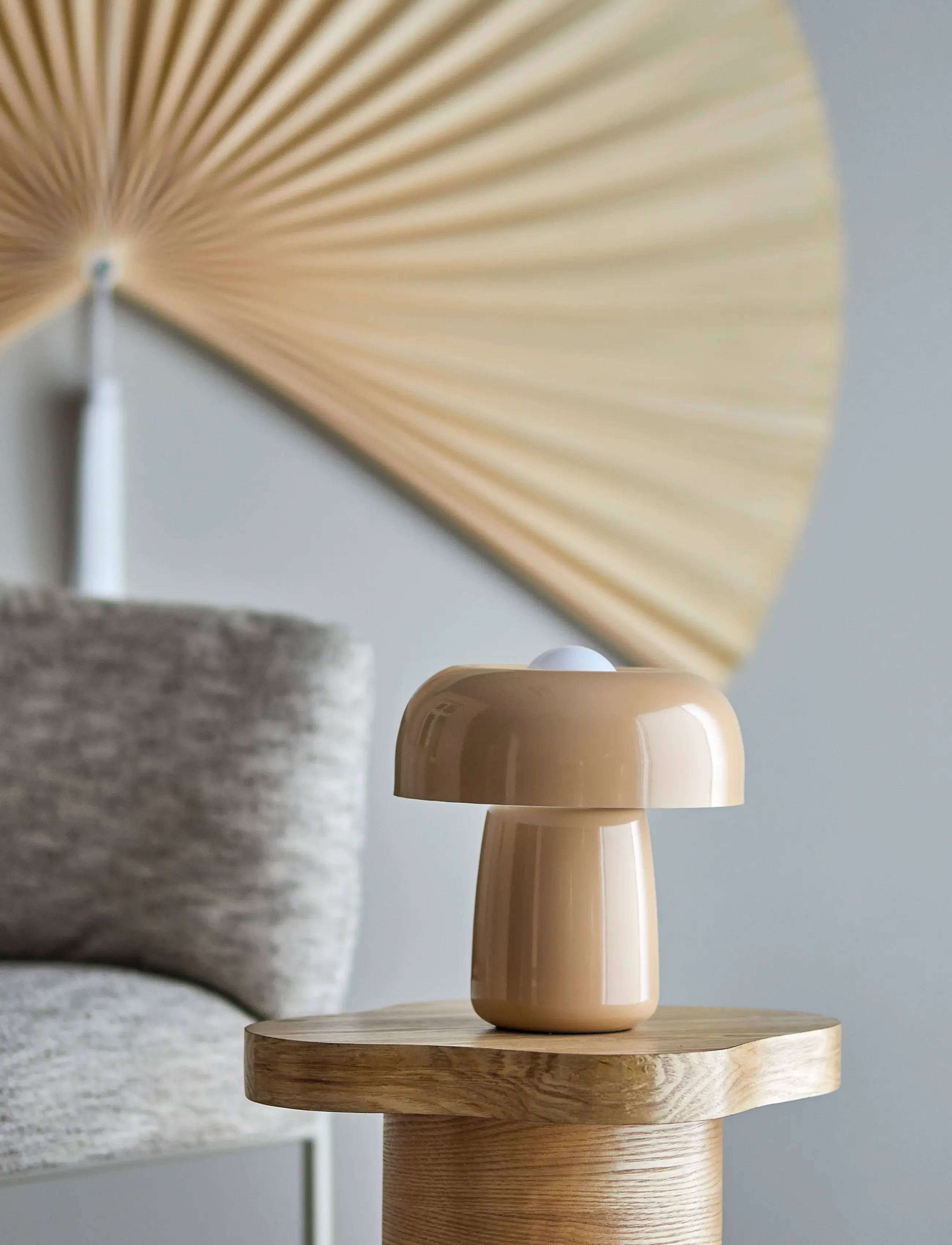 Bloomingville Ylva Table Lamp, Ø 25.5 cm, Lamps, Creme - Homeware
