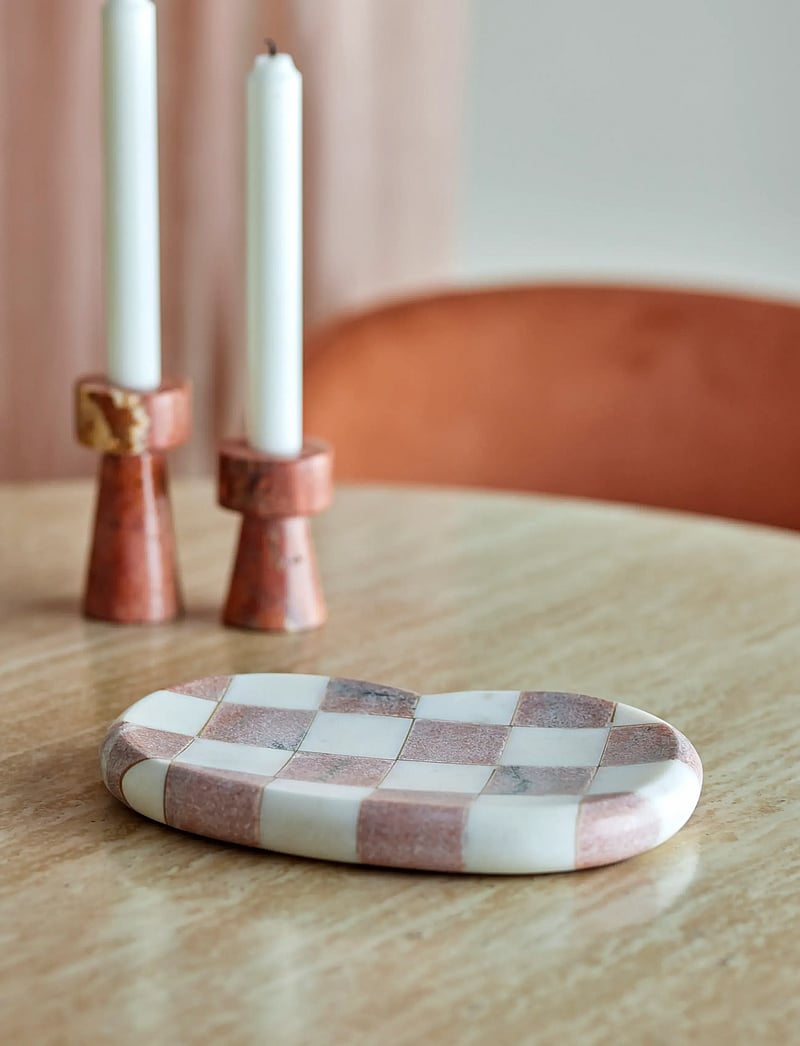 Bloomingville - Petrea Tray - dekoschalen - pink - 0