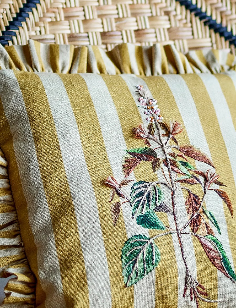 Bloomingville - Camila Cushion - padjad - yellow - 3