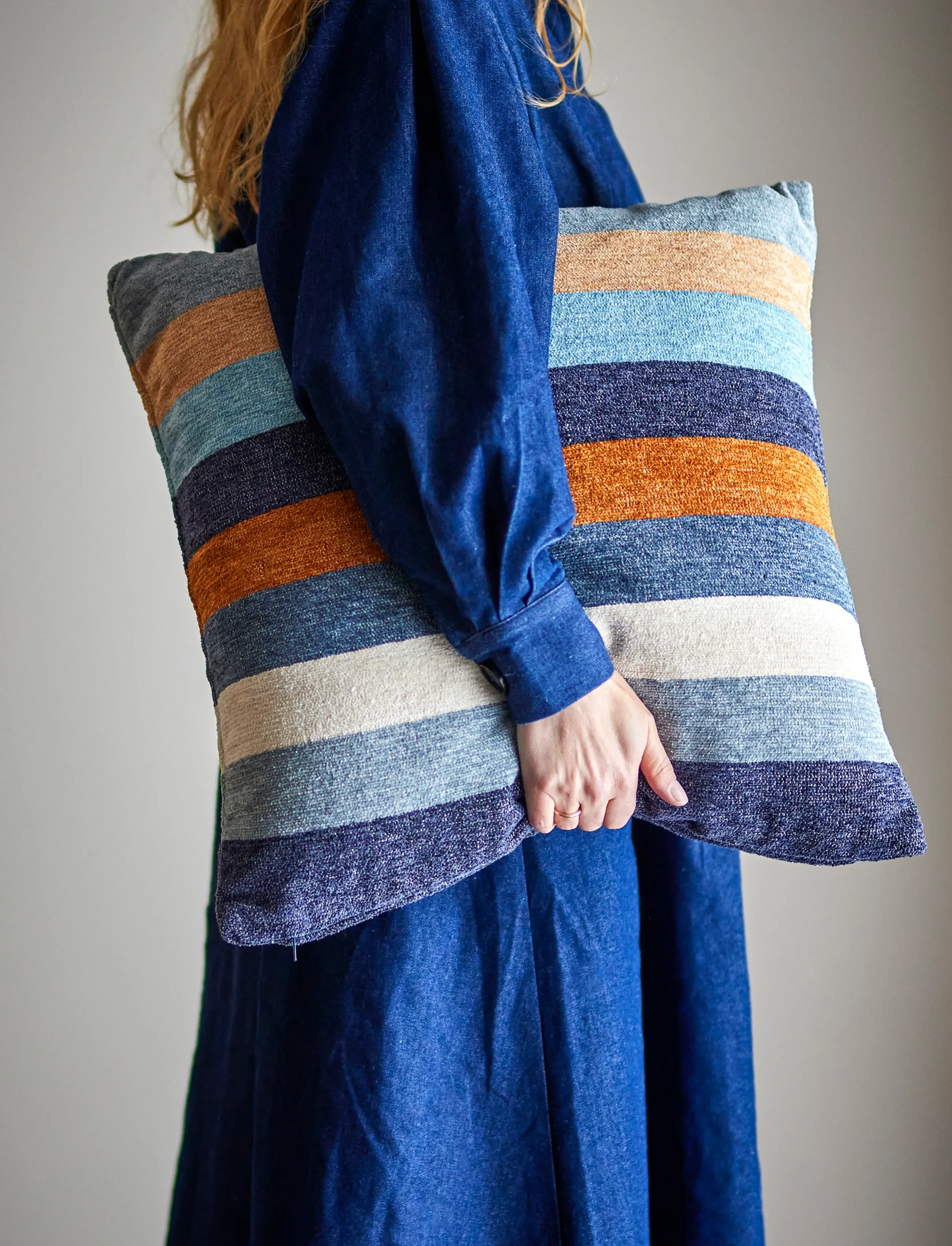 Bloomingville Gyani Cushion, 50X50 cm, Cushions & Blankets, Mehrfarbig/gemustert - Cushions, Homeware