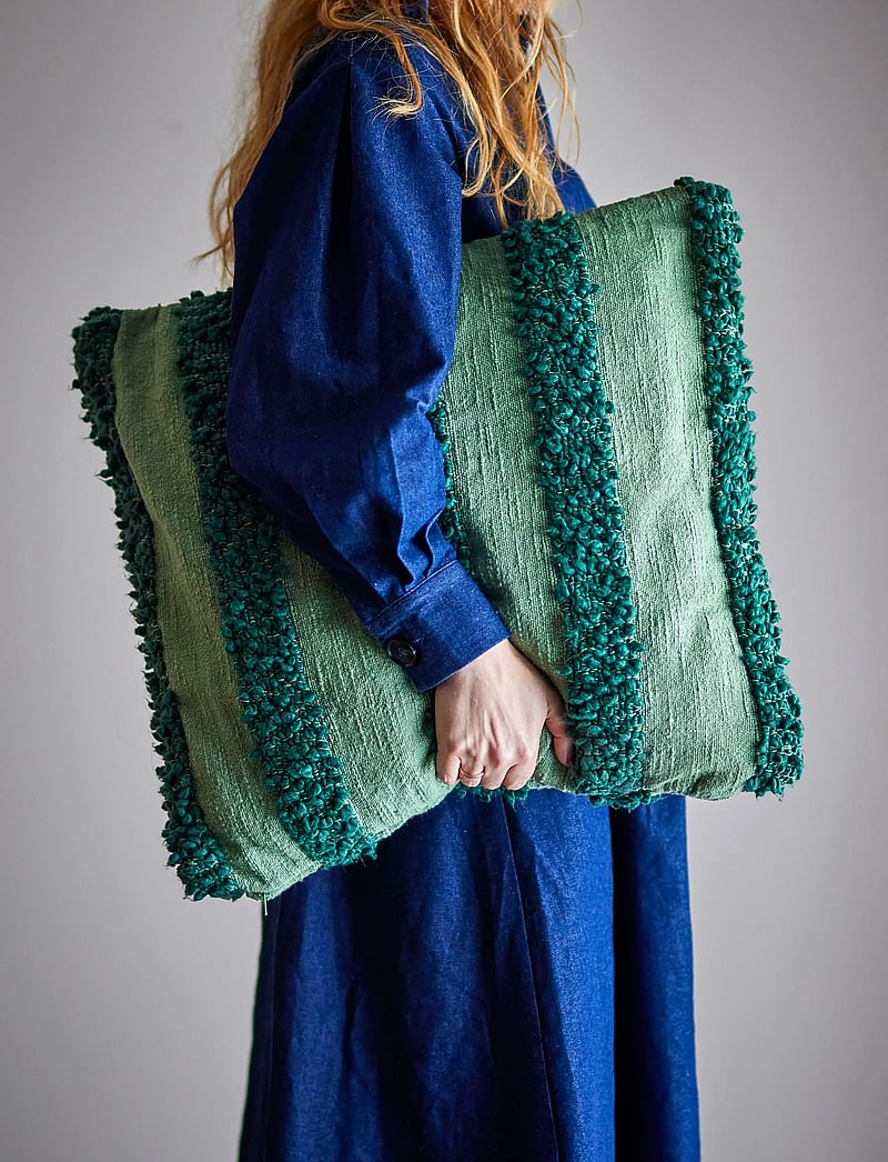 Bloomingville - Cory Cushion - kissen - green - 0