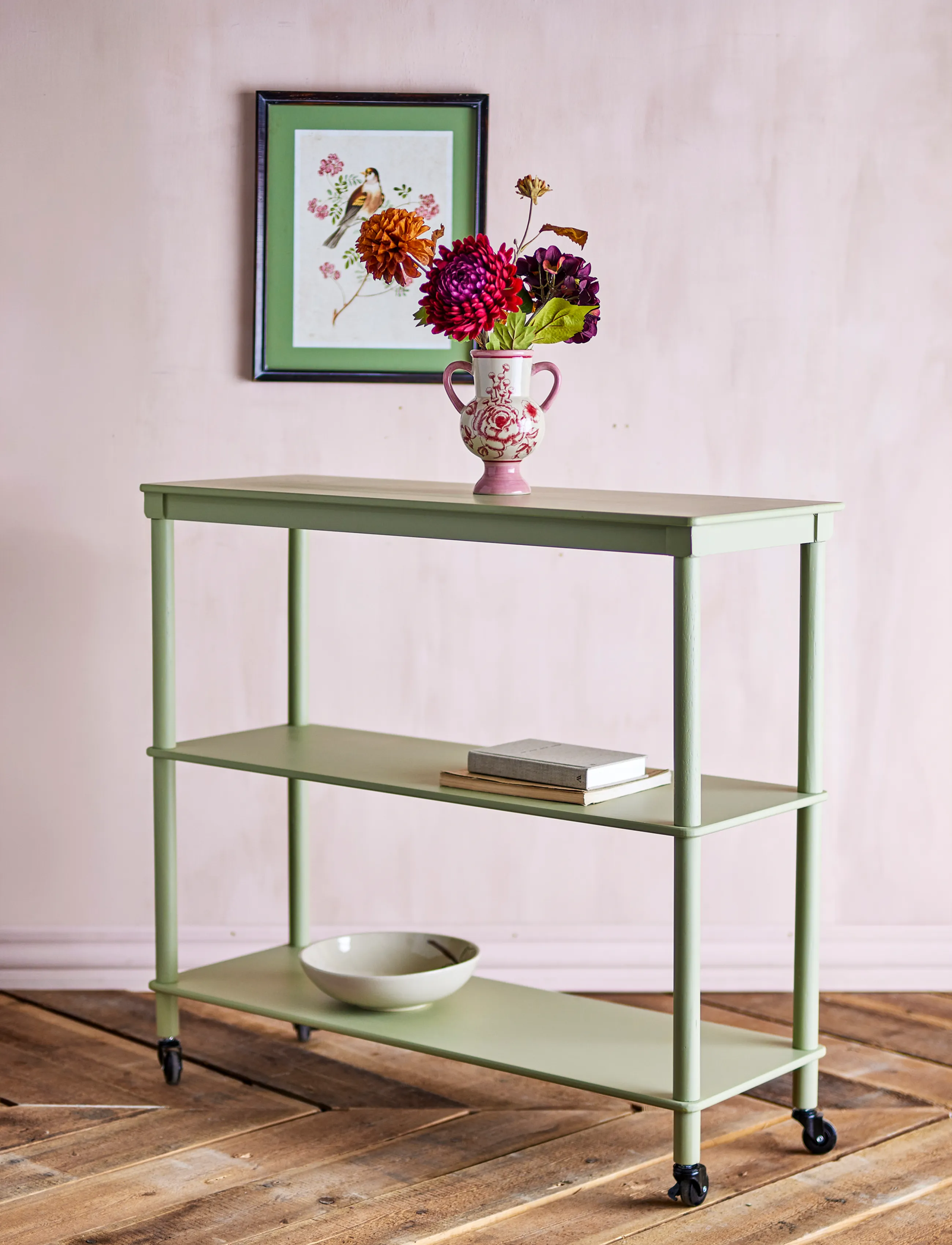 Bloomingville - Harald Console Table - table trolleys - green - 3