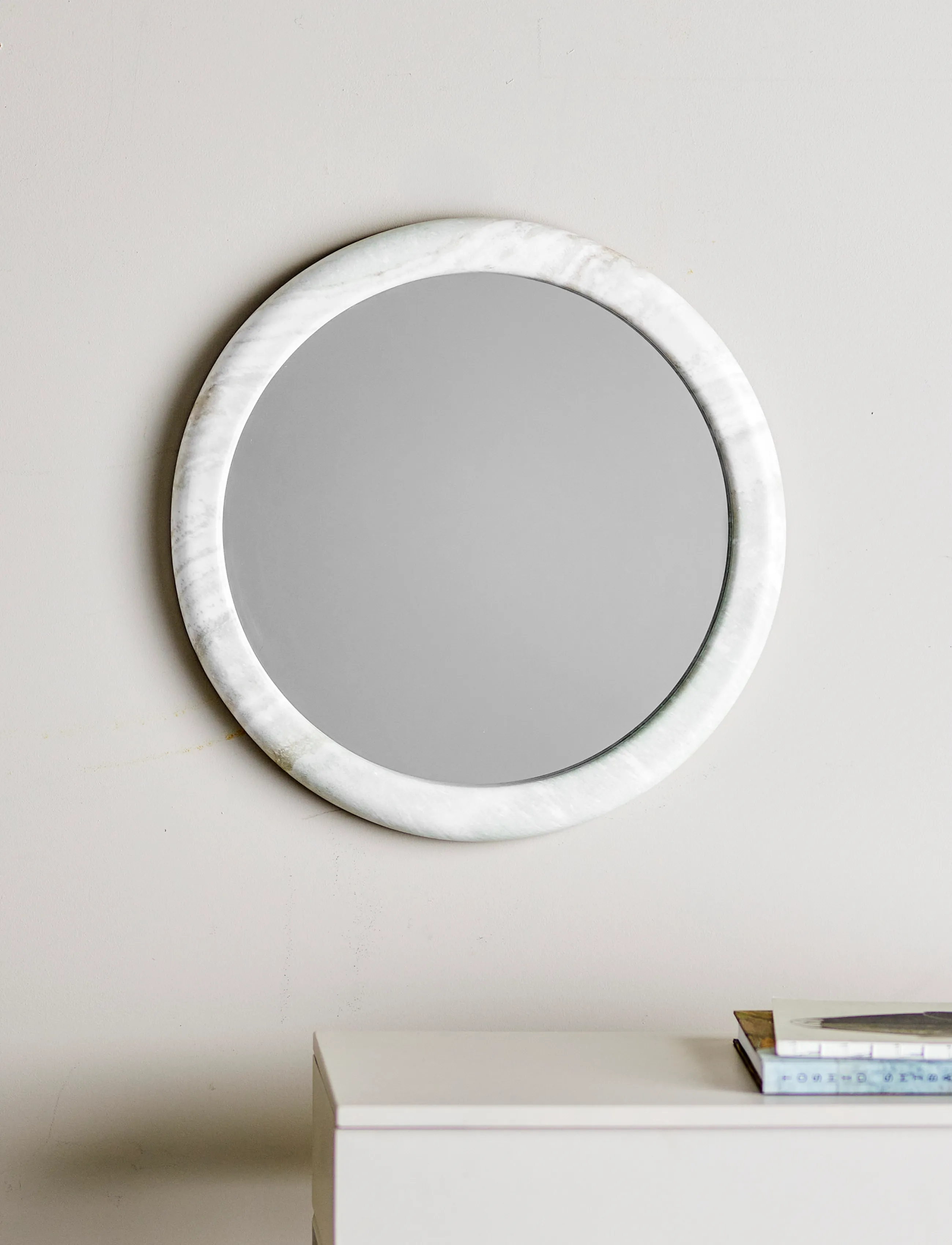 Bloomingville Vaka Wall Mirror,,,Beige Gr.Ø 50 CM