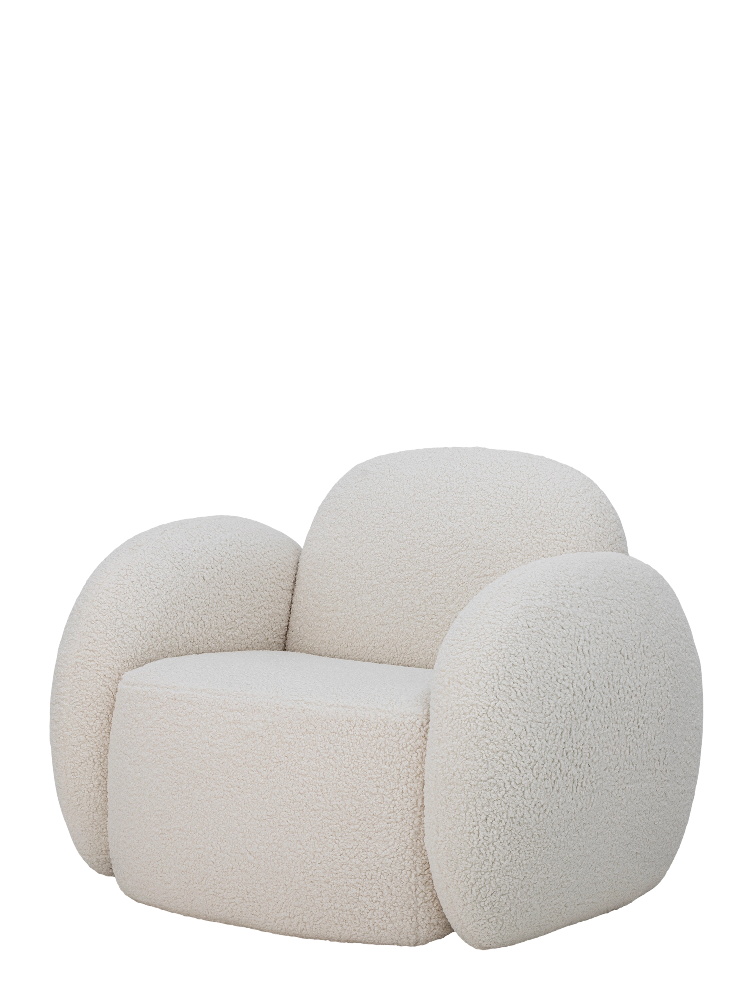 Bloomingville - Zanno Lounge Chair - fåtöljer - white - 4