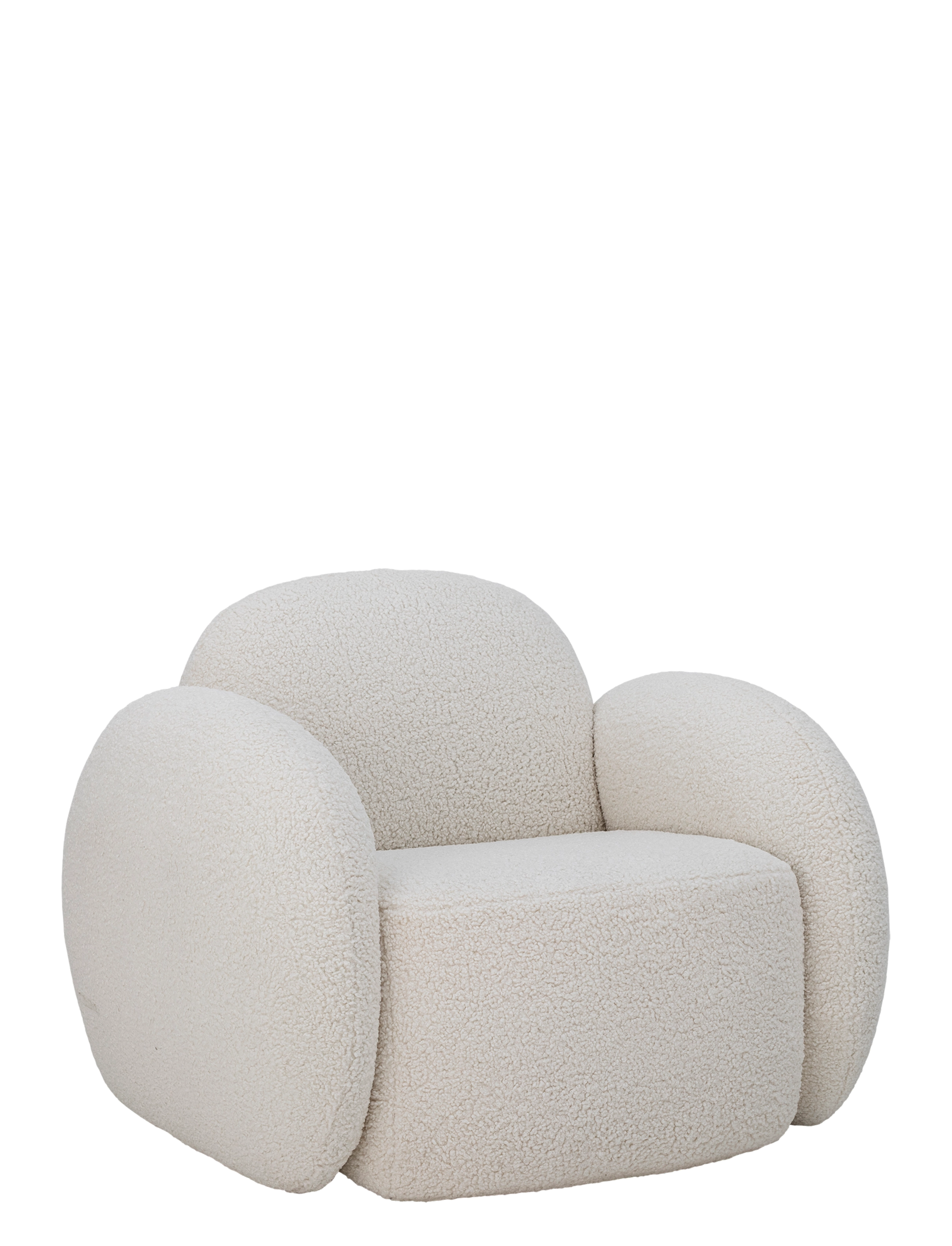 Bloomingville - Zanno Lounge Chair - fåtöljer - white - 5