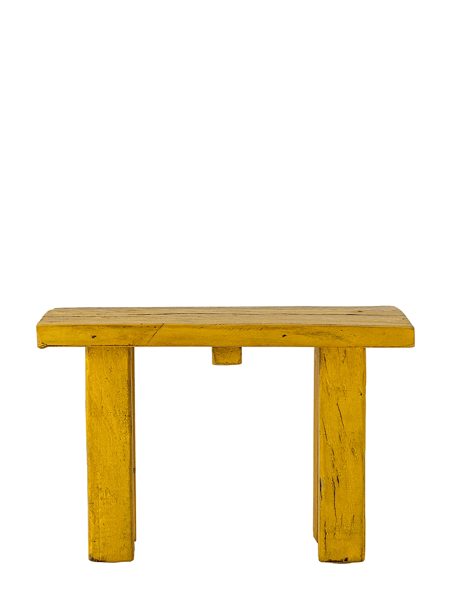 Bloomingville - Porir Pedestal - küljelauad ja väikesed lauad - yellow - 1