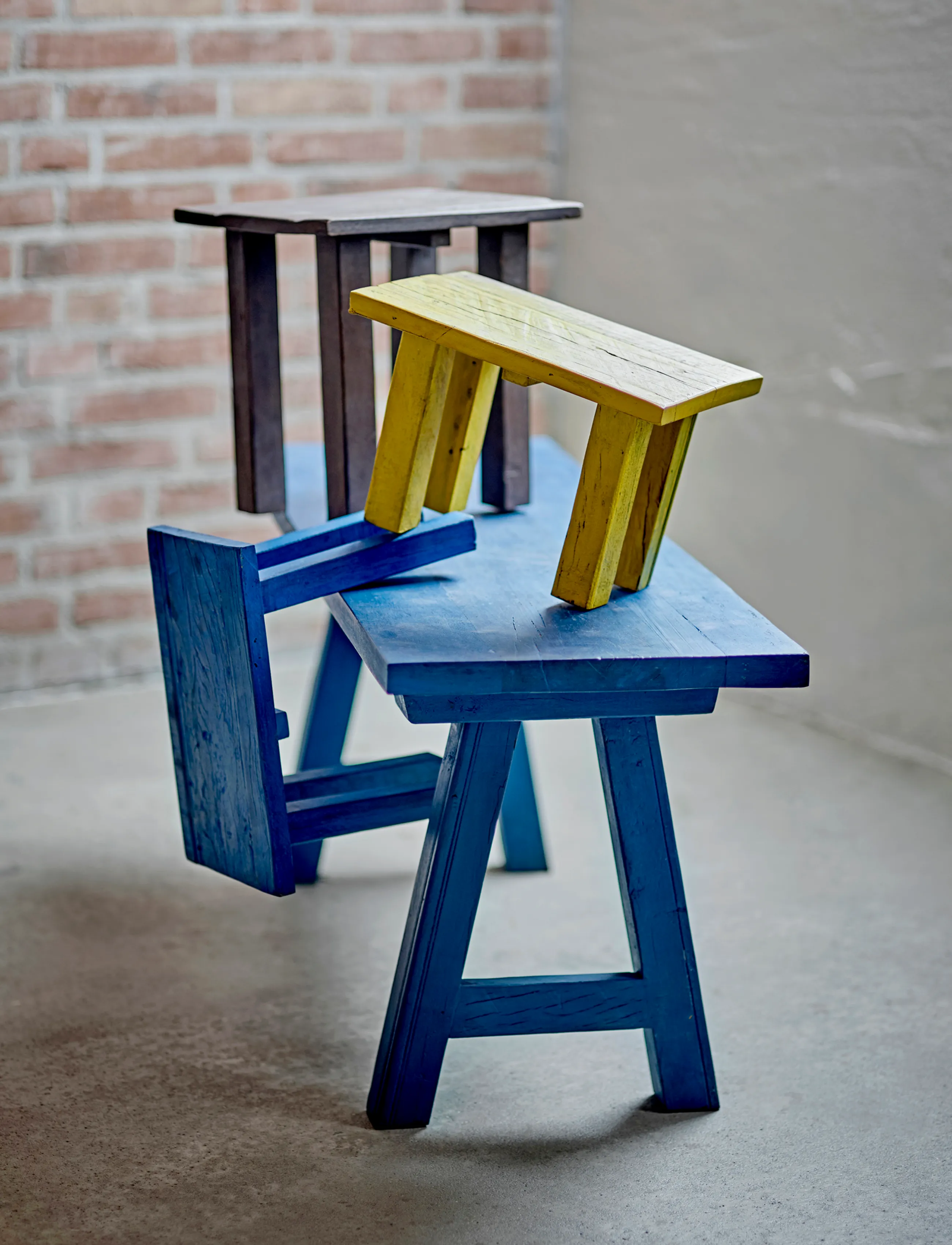 Bloomingville - Porir Pedestal - blue - 5