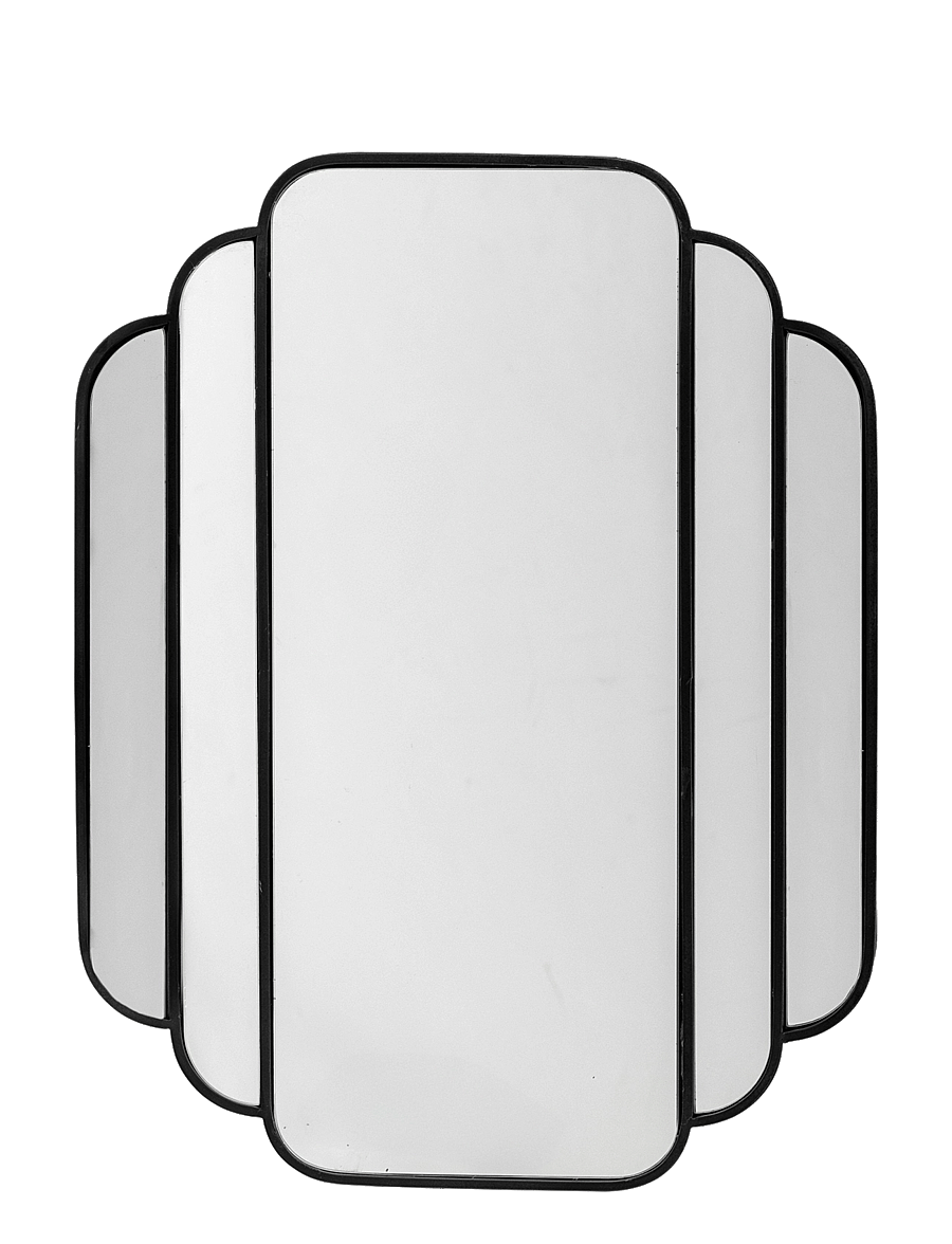 Bloomingville - Mas Wall Mirror - lustra ścienne - black - 1