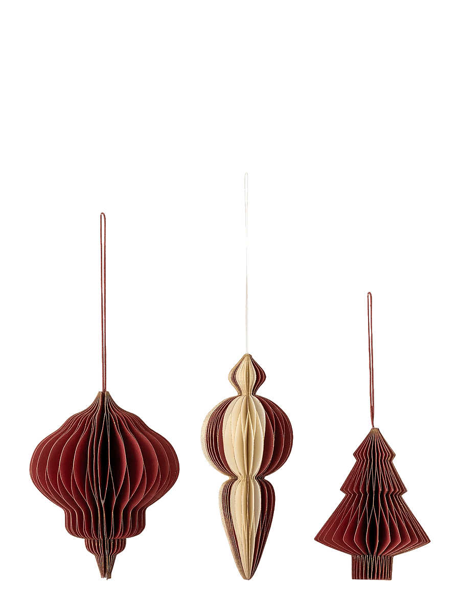 Bloomingville - Tinkle Ornament - Świąteczne bombki - red - 1