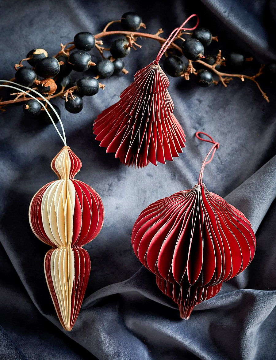 Bloomingville - Tinkle Ornament - Świąteczne bombki - red - 3