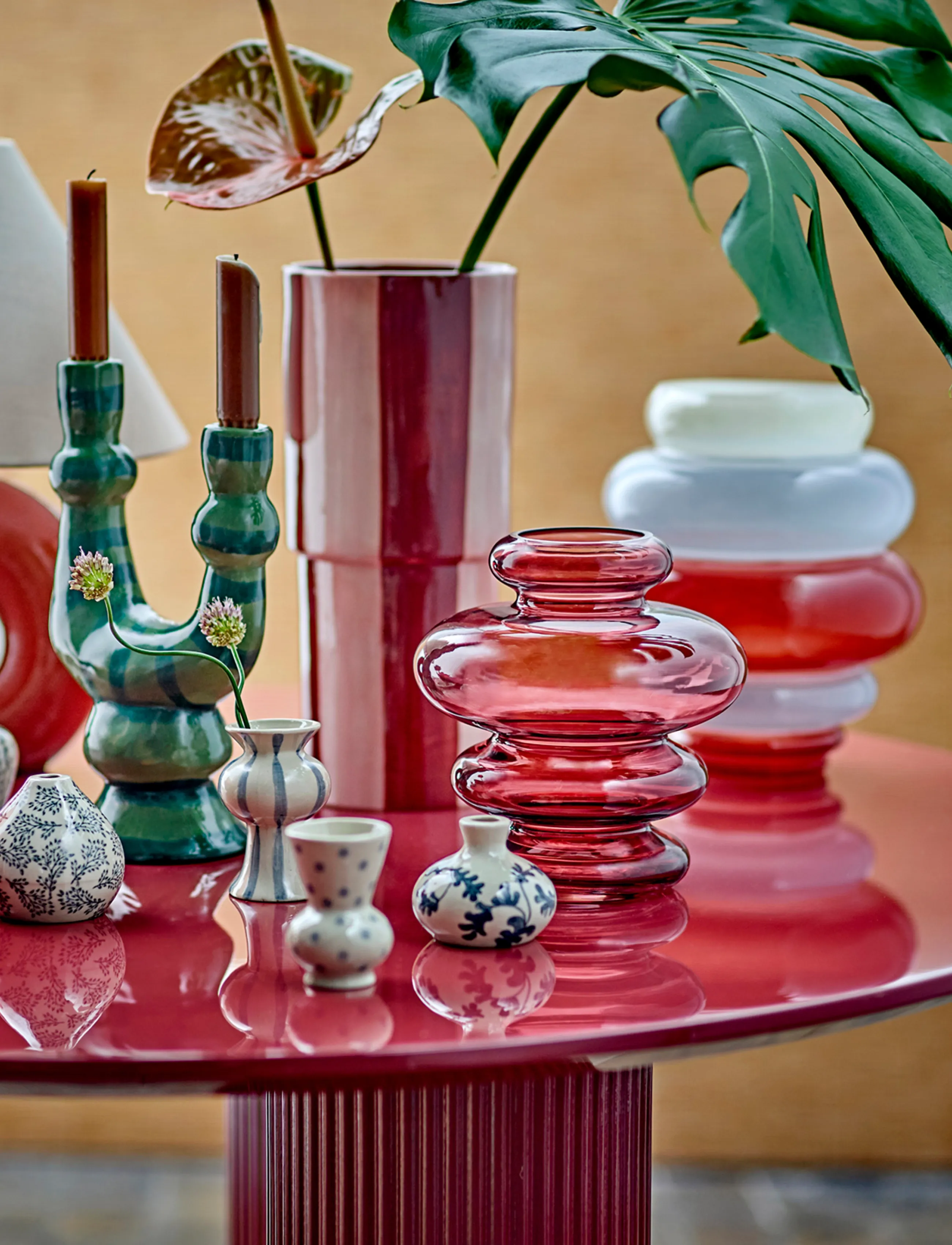 Bloomingville - Aila Bowl - dekorative platter & skåle - red - 5
