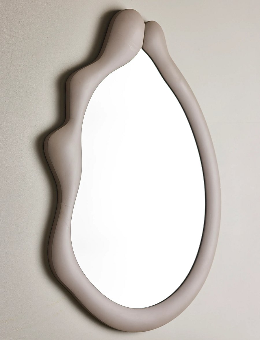 Bloomingville - Aika Wall Mirror - seinapeeglid - beige - 2