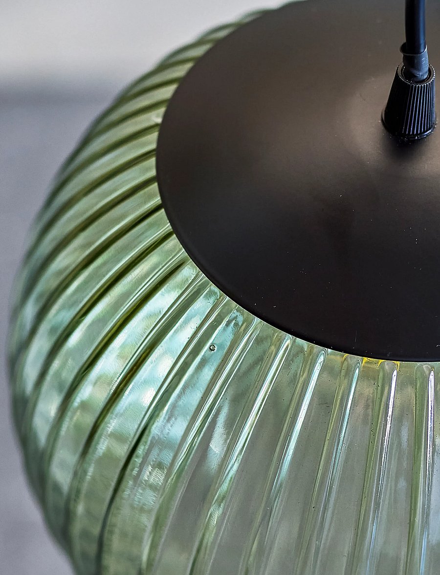 Bloomingville - Sybia Pendant Lamp - rippvalgustid - green - 4