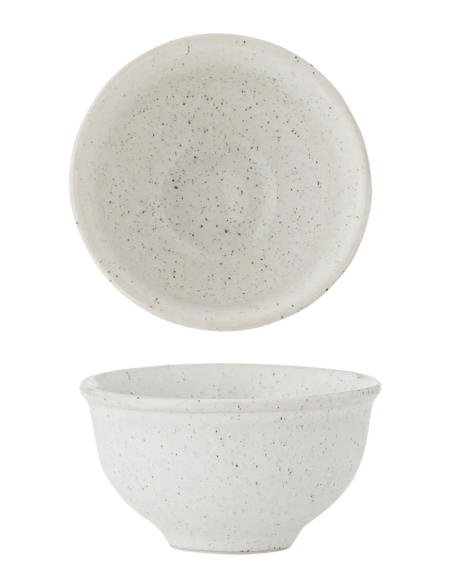 Bloomingville - Addison Bowl, White, Stoneware - servierschalen - white - 1