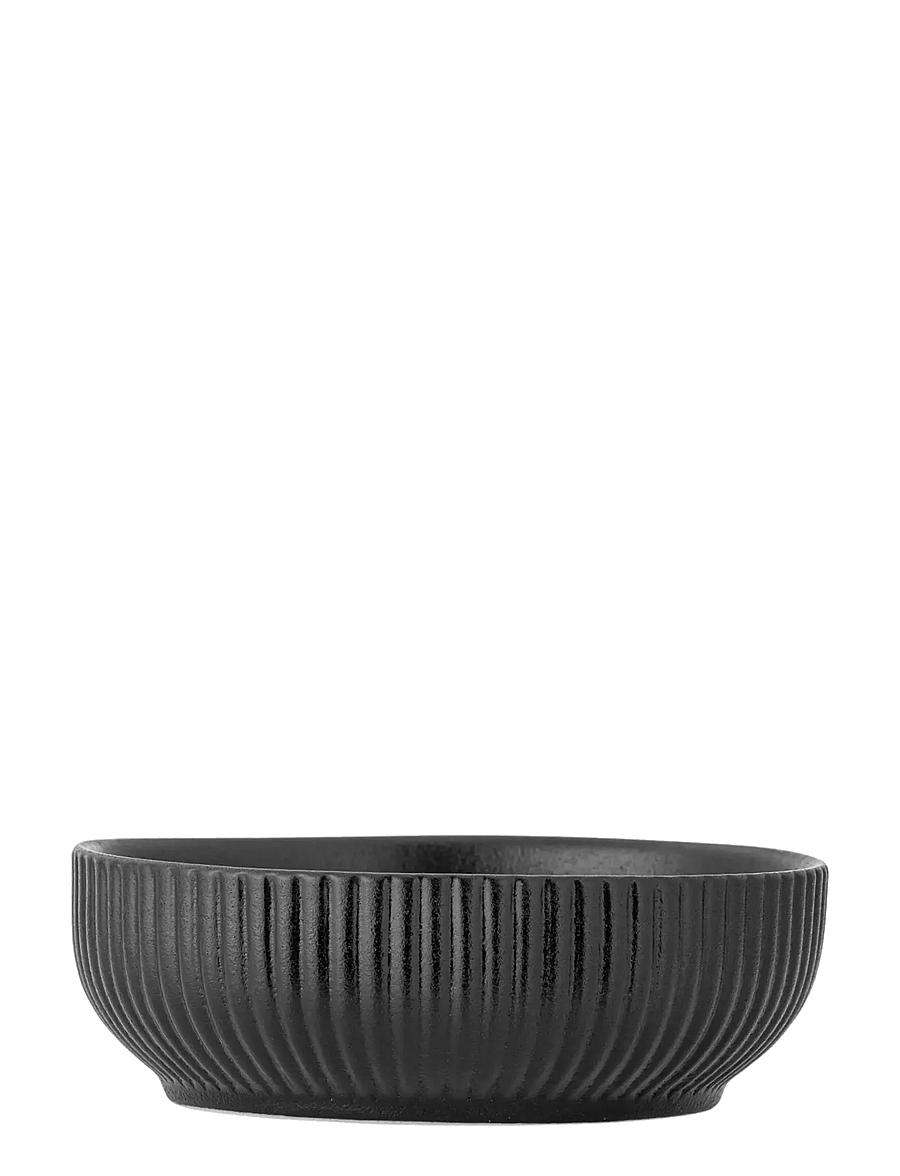 Bloomingville - Neri Bowl, Black, Stoneware - servierschalen - black - 1