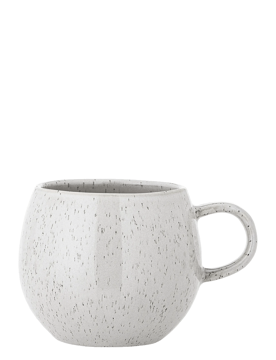 Bloomingville - Addison Mug, White, Stoneware - teetassen - white - 1