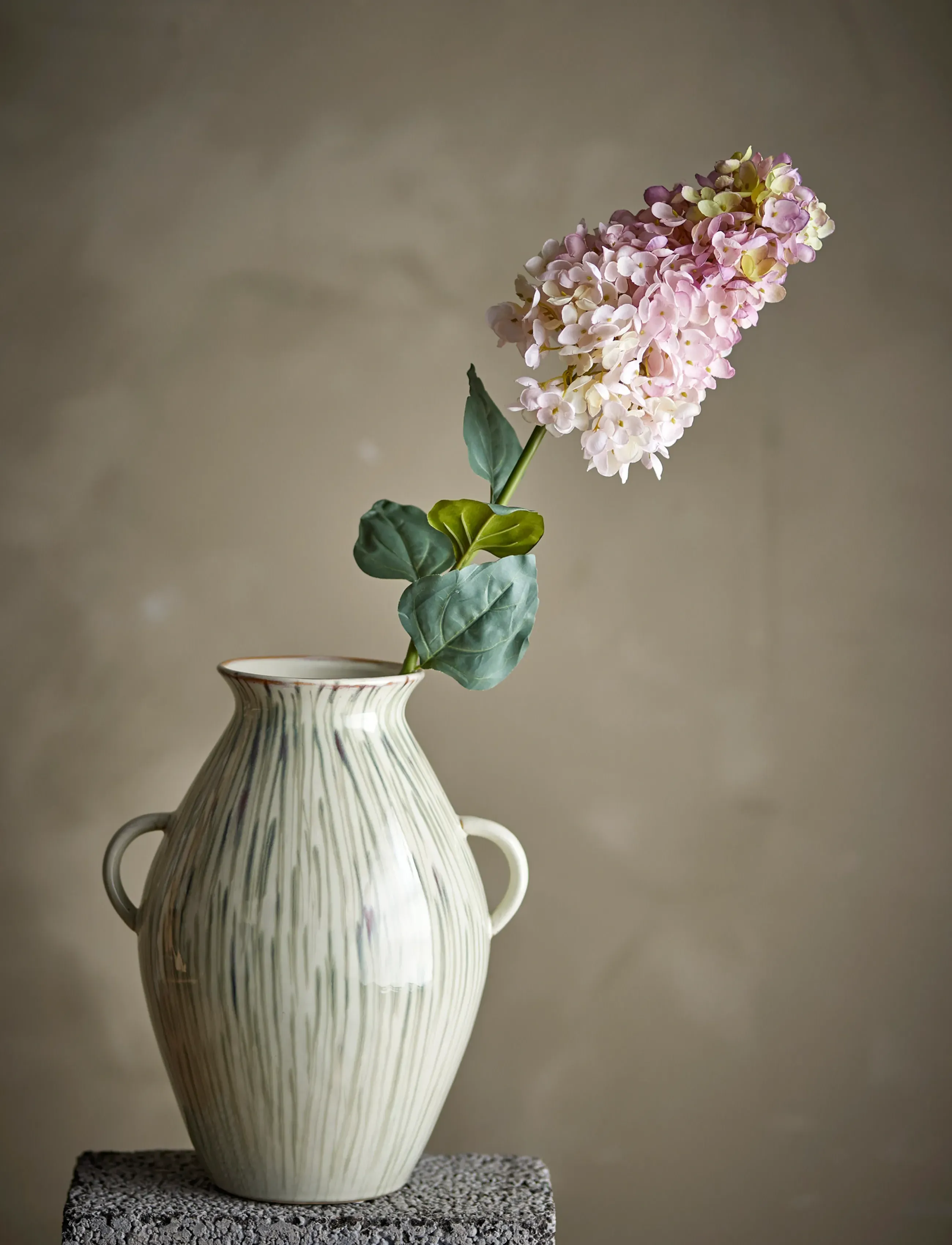 Bloomingville Hydrangea Stem, H95 cm, Pink, Decoration > Dried & Fake Flowers, Unisex