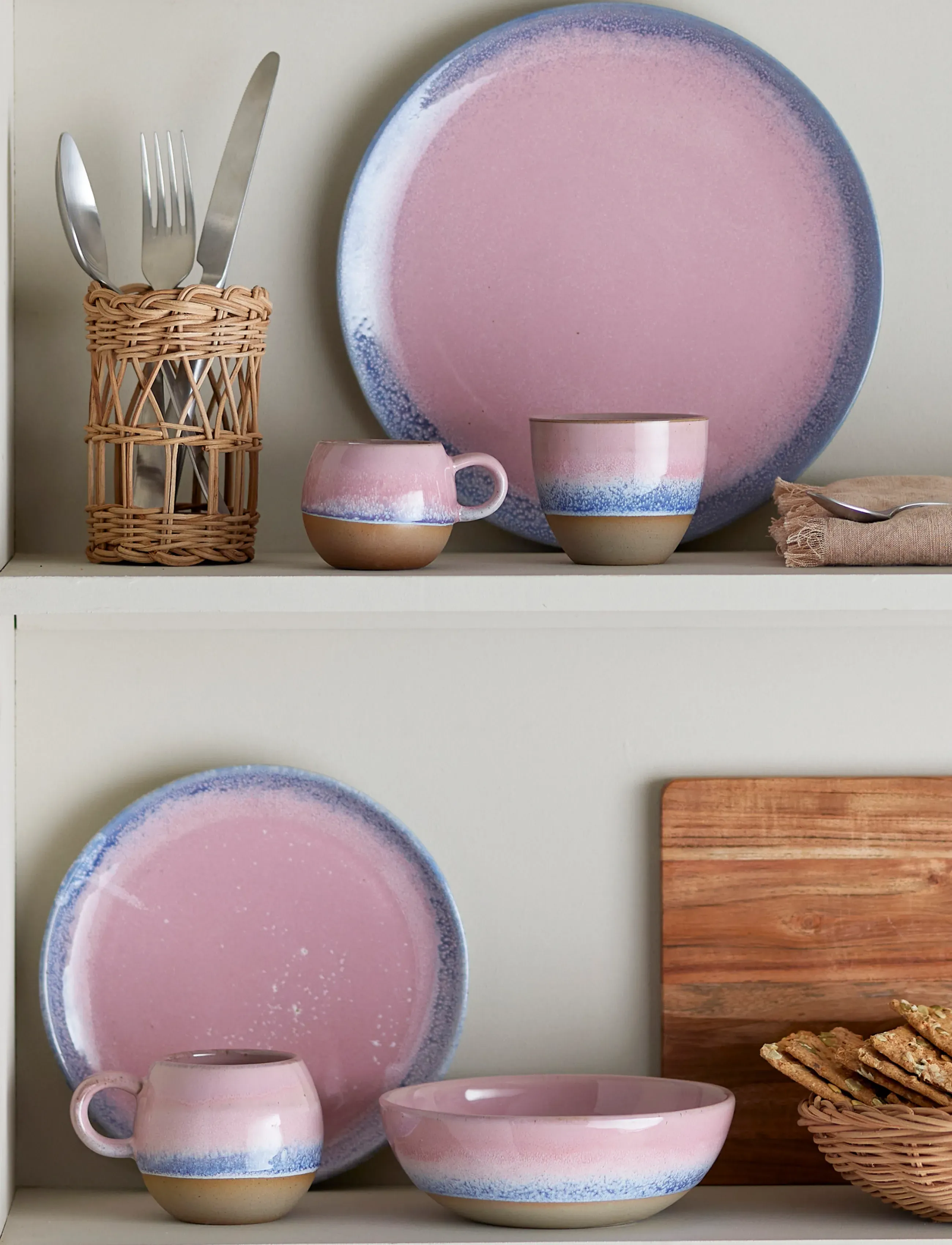 Bloomingville - Paula Cup - tekoppar - pink/blue/beige - 4