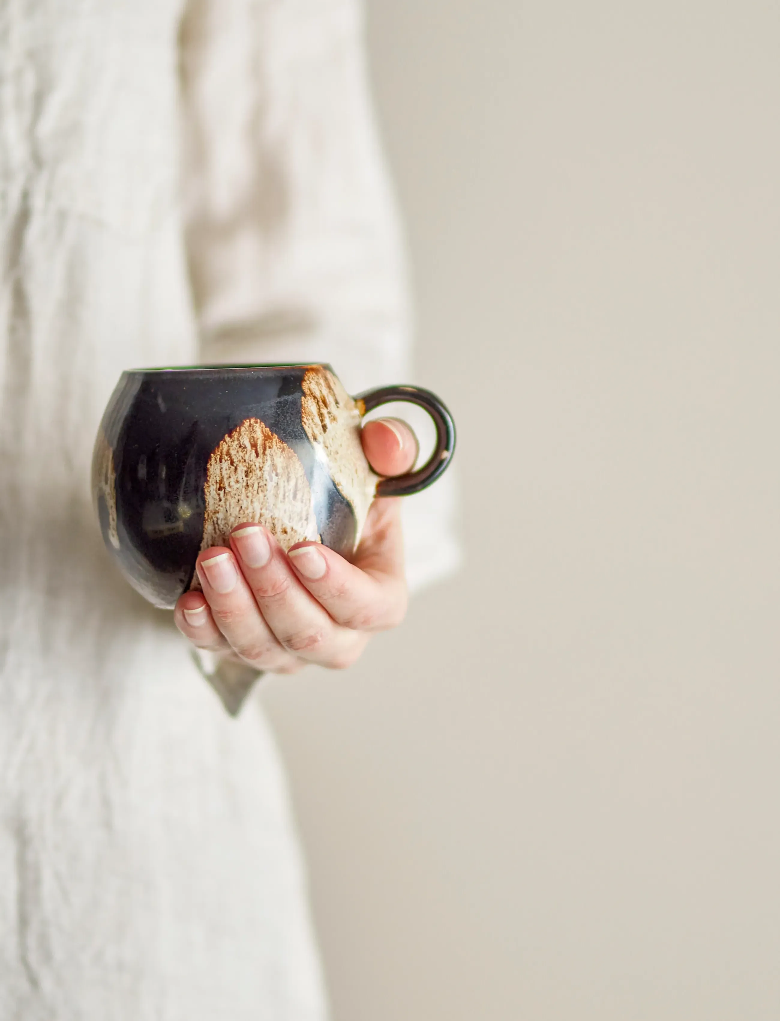 Bloomingville Paula Kop, Brun, 275 ml, Cups & Mugs, Schwarz - Coffee Cups, Homeware