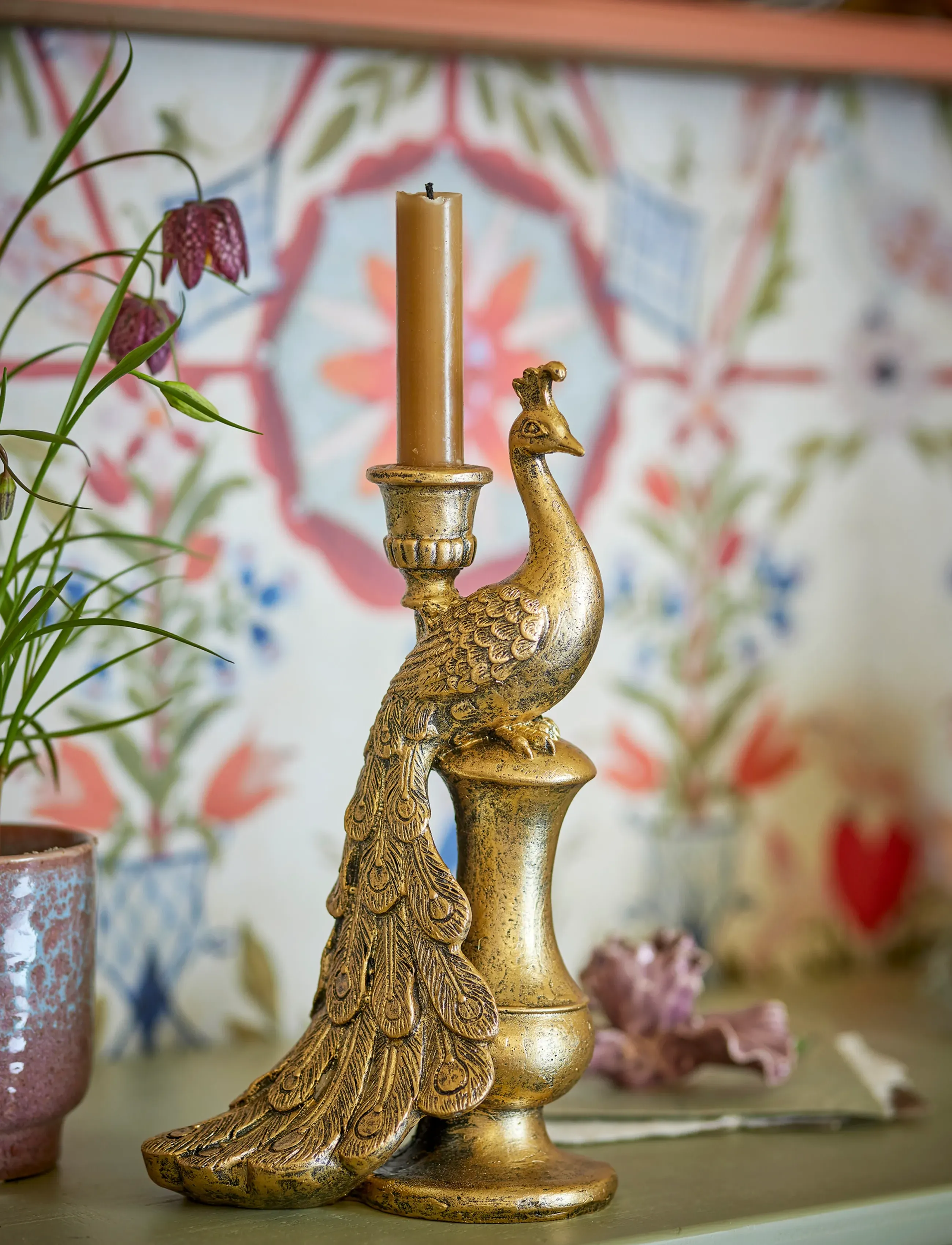 Bloomingville - Tausi Candle Holder - gold - 3