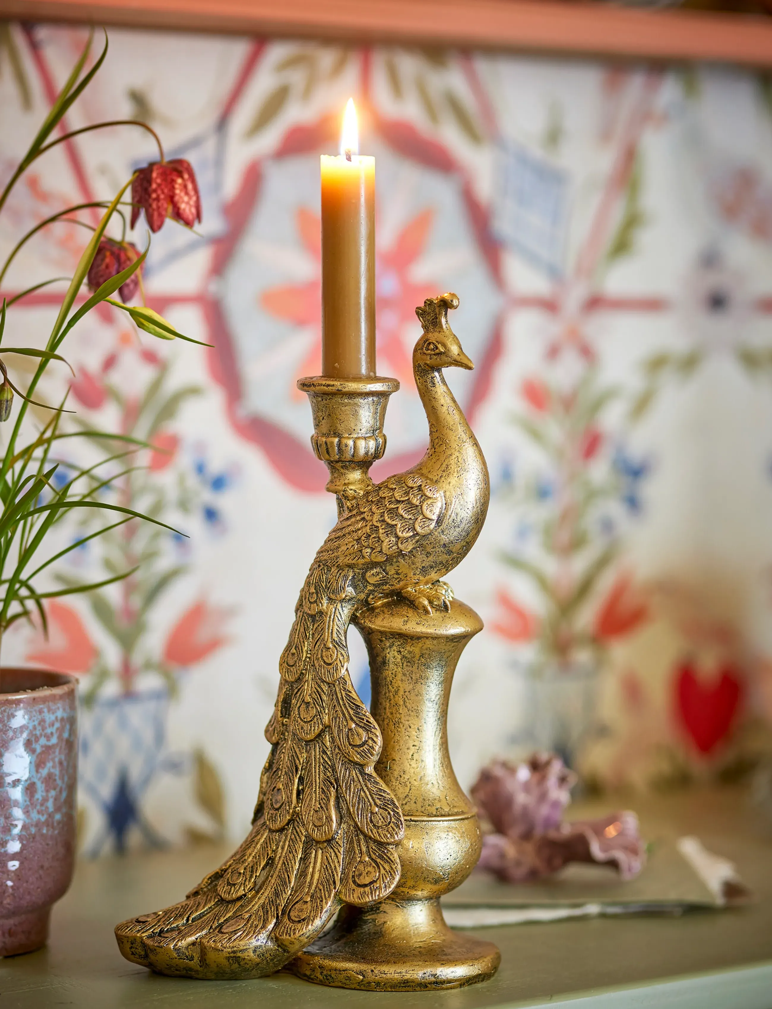 Bloomingville - Tausi Candle Holder - gold - 4