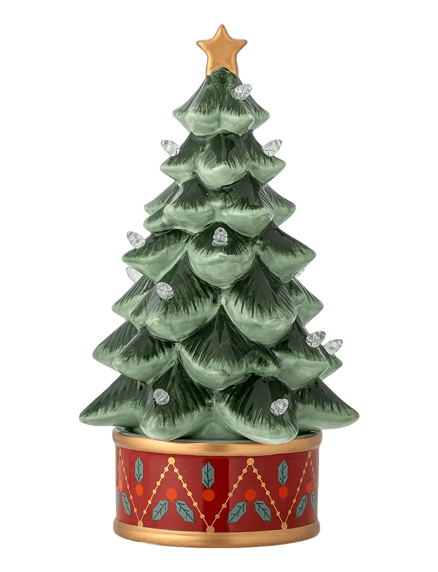 Bloomingville - Fannie Deco Tree w/Light - weihnachtsbäume - green - 1