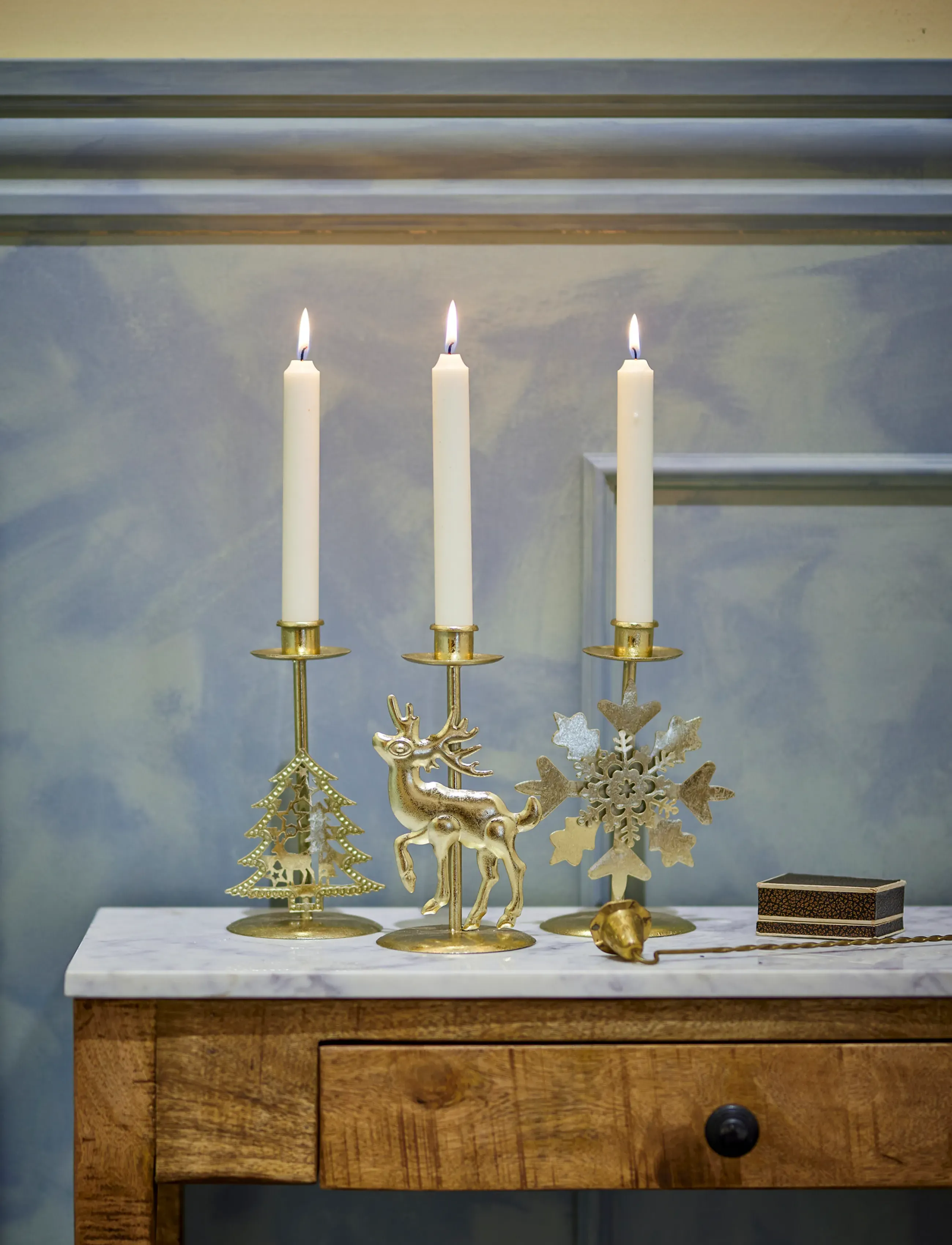 Bloomingville - Sauda Candle Holder - gold - 0