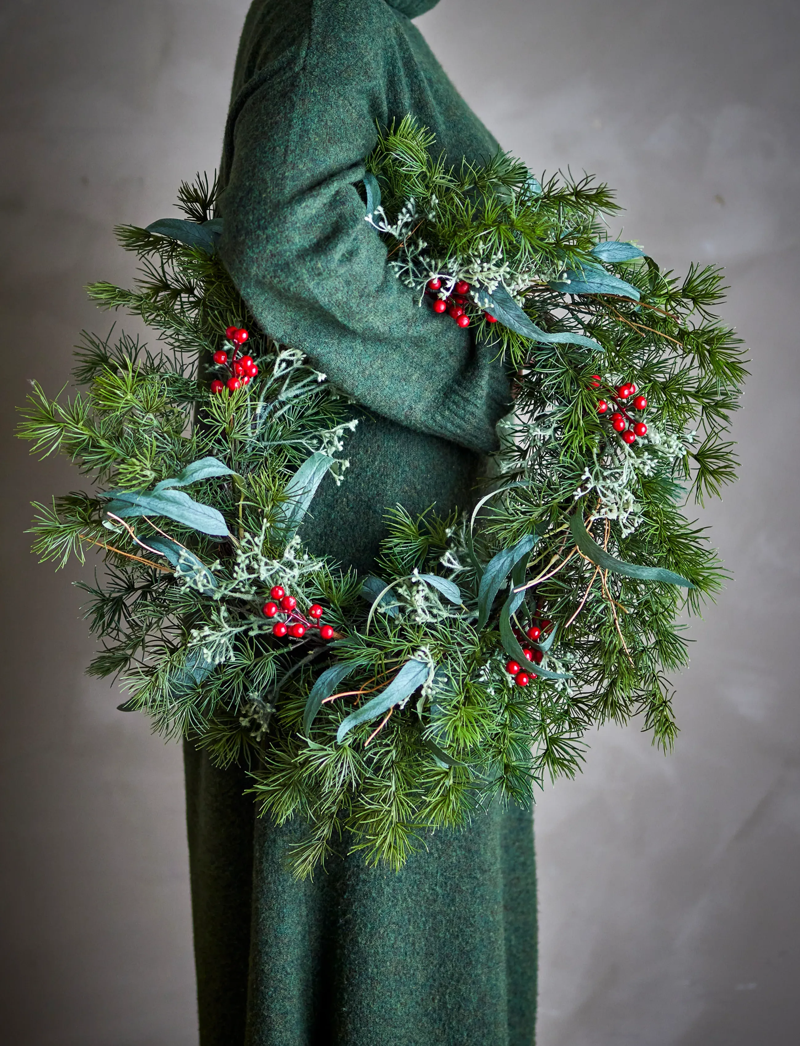 Bloomingville - Pine Wreath - green - 2
