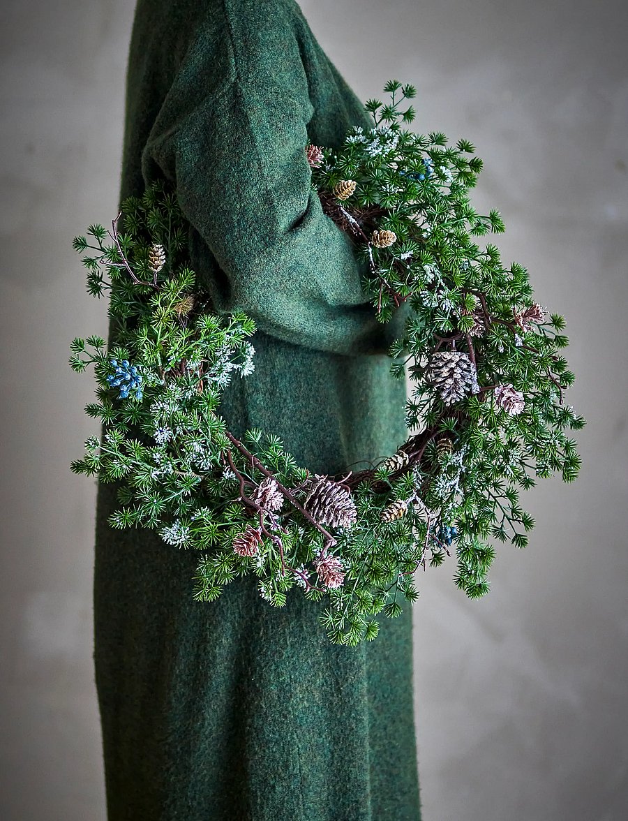 Bloomingville - Cedar Wreath - green - 5
