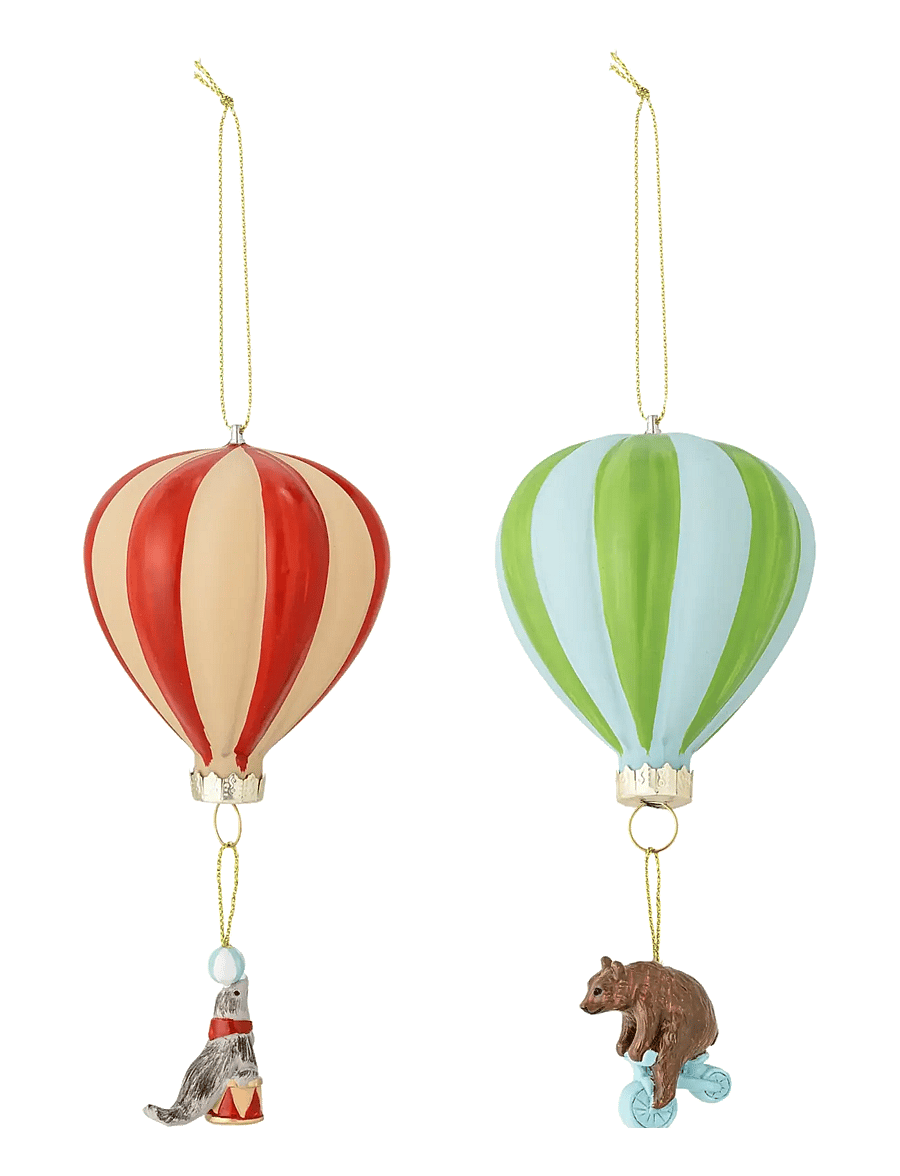 Bloomingville - Hettie Ornament - weihnachtskugeln - red - 1