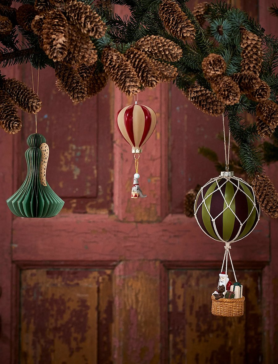 Bloomingville - Hettie Ornament - weihnachtskugeln - red - 3