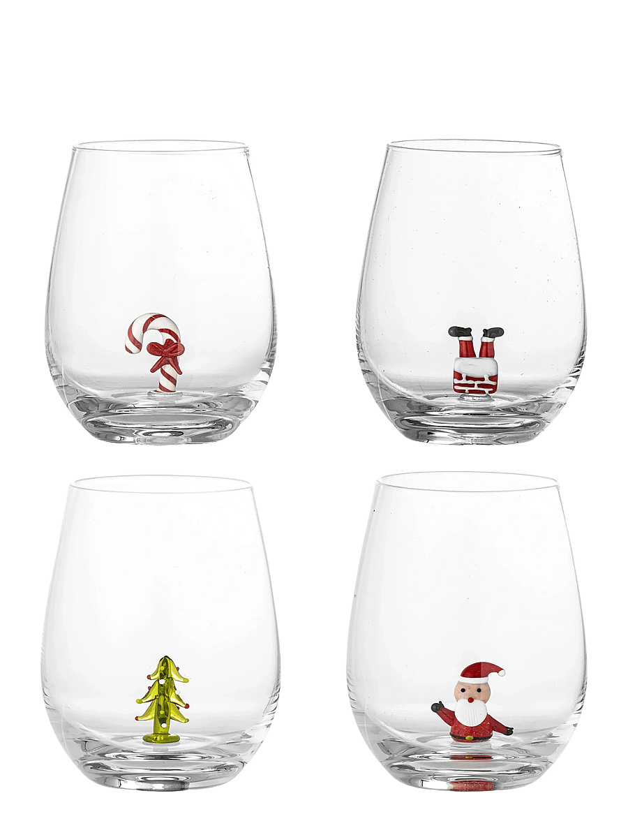 Bloomingville - Misa Drinking Glass, Multipack - weihnachts-tischgedecke - clear - 1