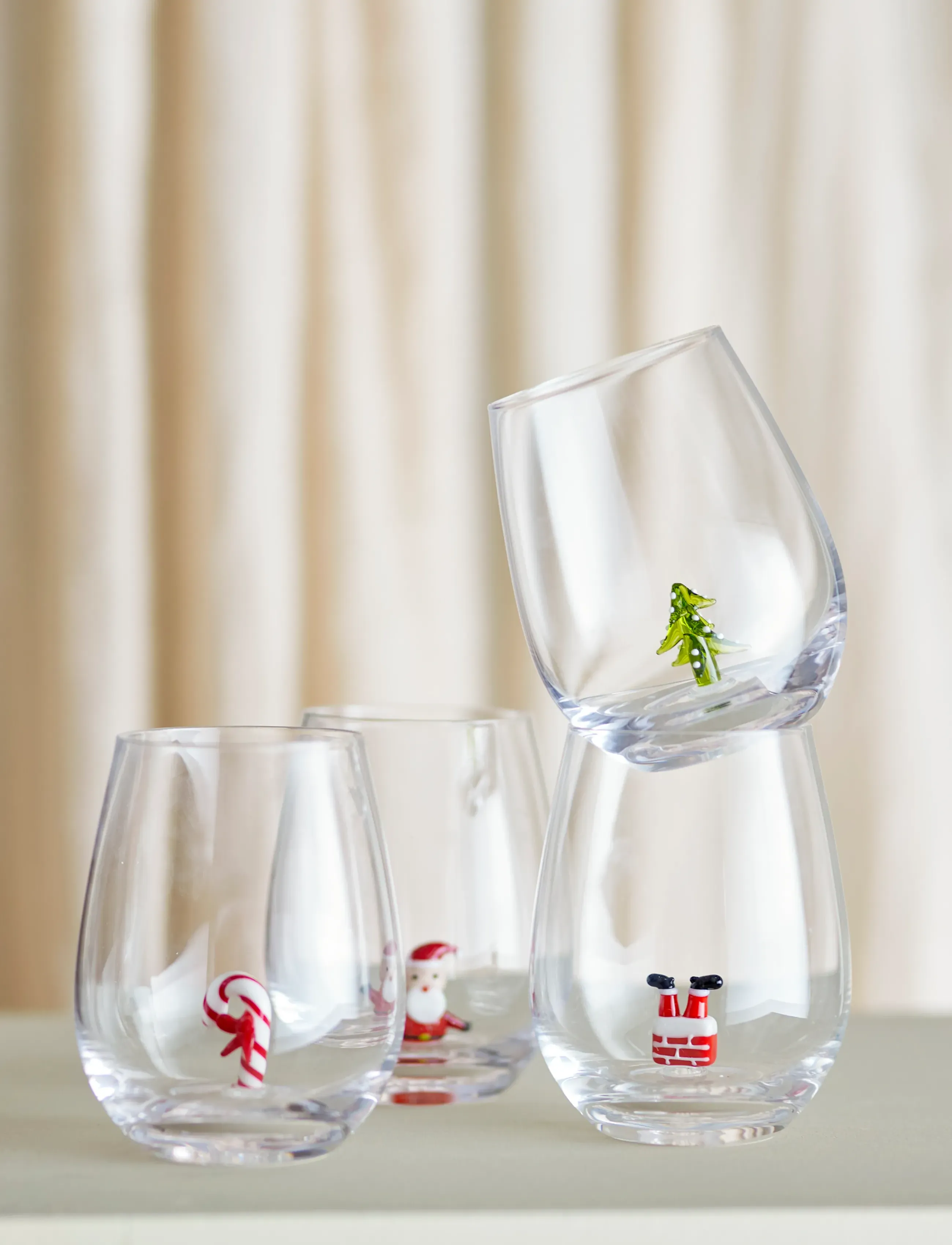 Bloomingville - Misa Drinking Glass, Multipack - christmas tableware - clear - 3
