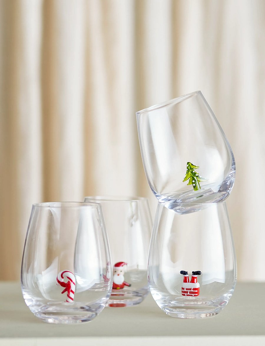 Bloomingville - Misa Drinking Glass, Multipack - weihnachts-tischgedecke - clear - 3