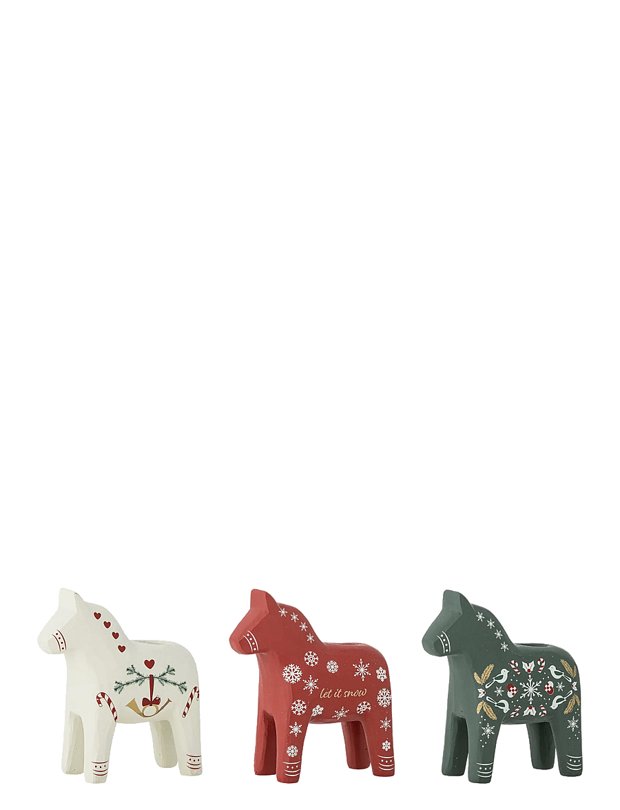 Bloomingville - Siffer Candle Holder - red - 1