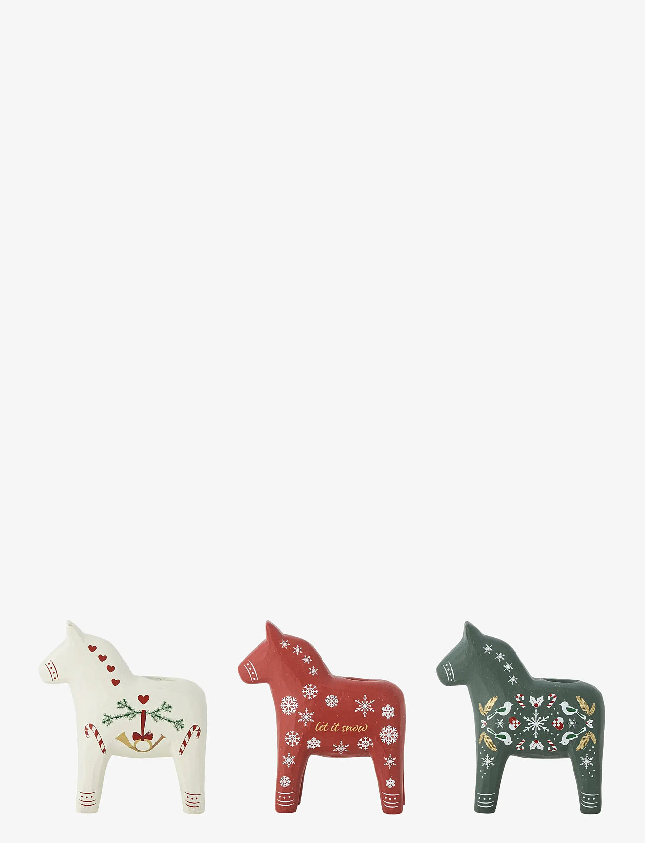 Bloomingville - Siffer Candle Holder - red - 1