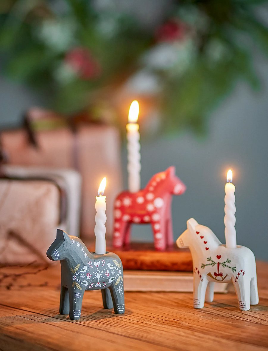 Bloomingville - Siffer Candle Holder - red - 0
