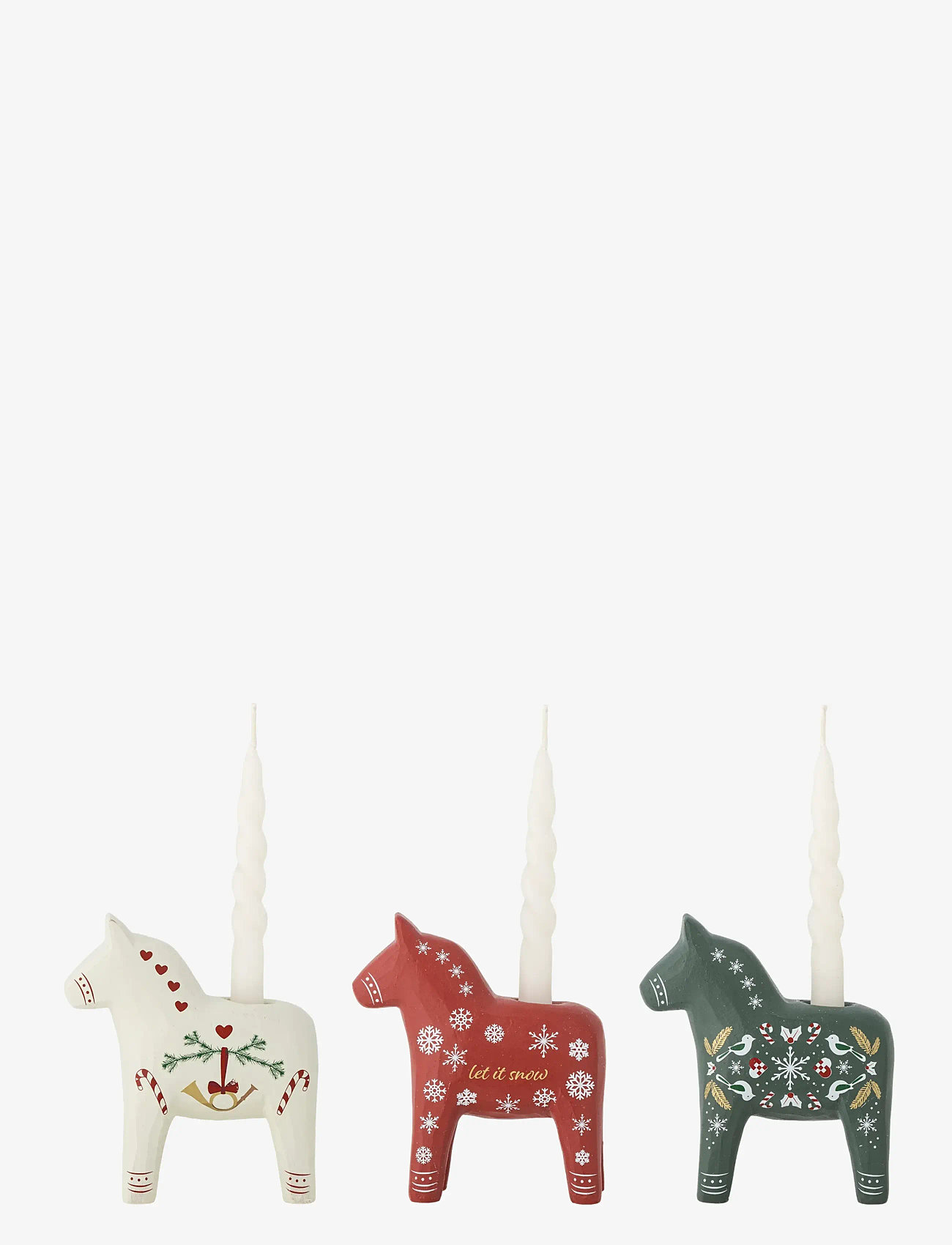 Bloomingville - Siffer Candle Holder - red - 2