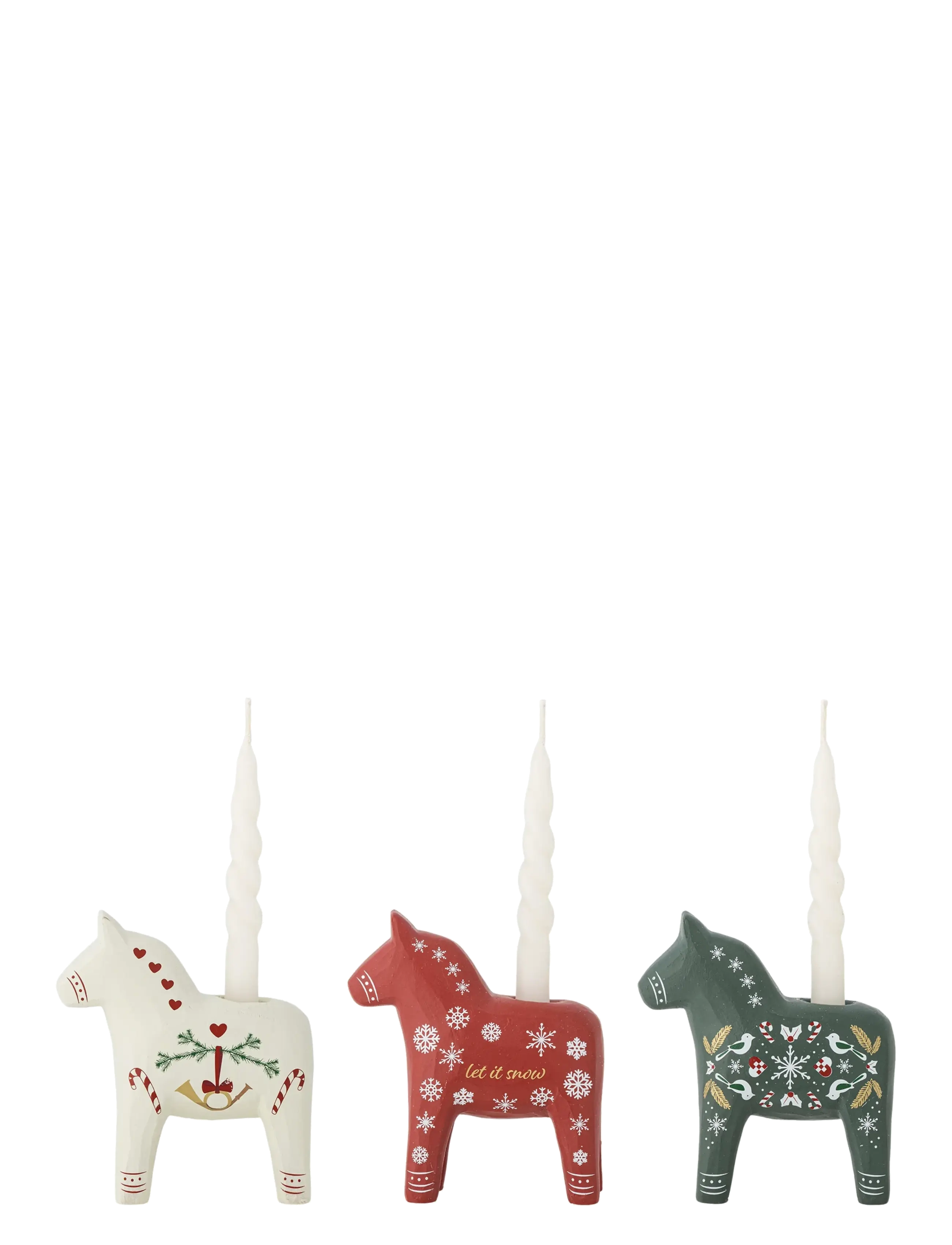 Bloomingville - Siffer Candle Holder - red - 3