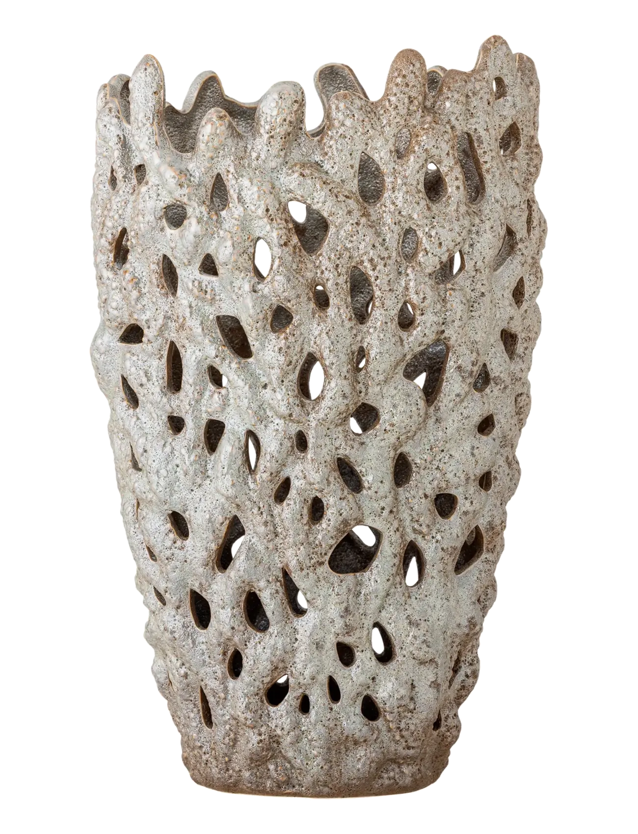 Bloomingville Eunice Deco Vase, Vase, Hvid, Str: Ø 22.5 CM