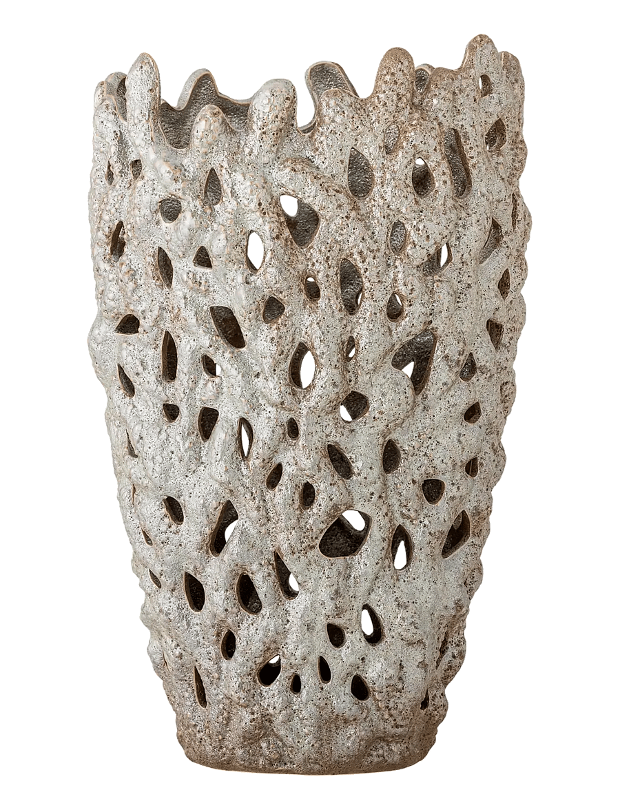 Bloomingville - Eunice Deco Vase - geburtstagsgeschenke - white - 0