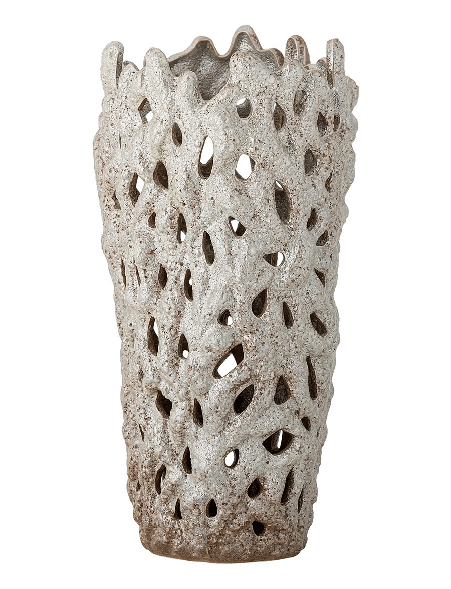 Bloomingville - Eunice Deco Vase - geburtstagsgeschenke - white - 1