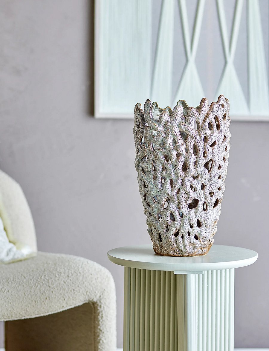 Bloomingville - Eunice Deco Vase - geburtstagsgeschenke - white - 2