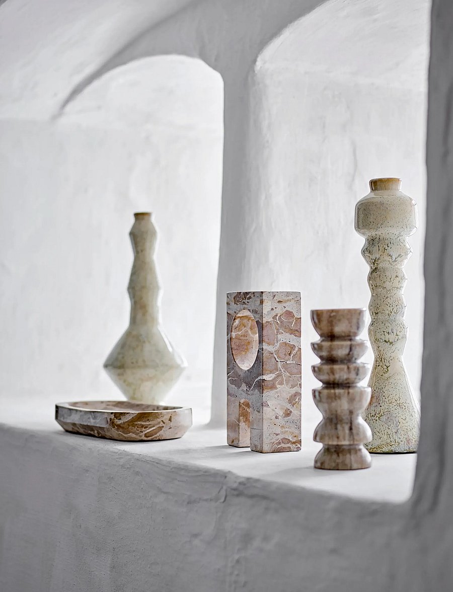 Bloomingville - Bancroft Candle Holder - küünlajalad - white - 2