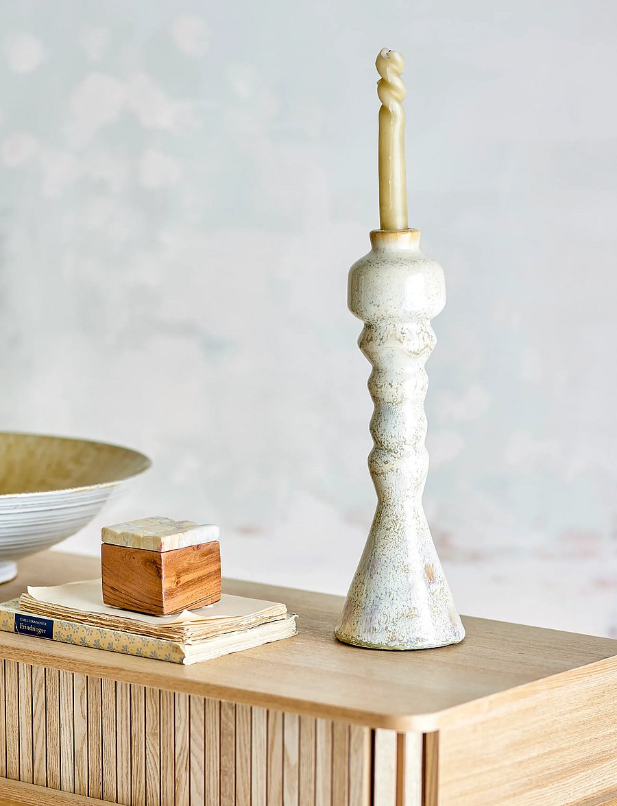 Bloomingville - Bancroft Candle Holder - küünlajalad - white - 3