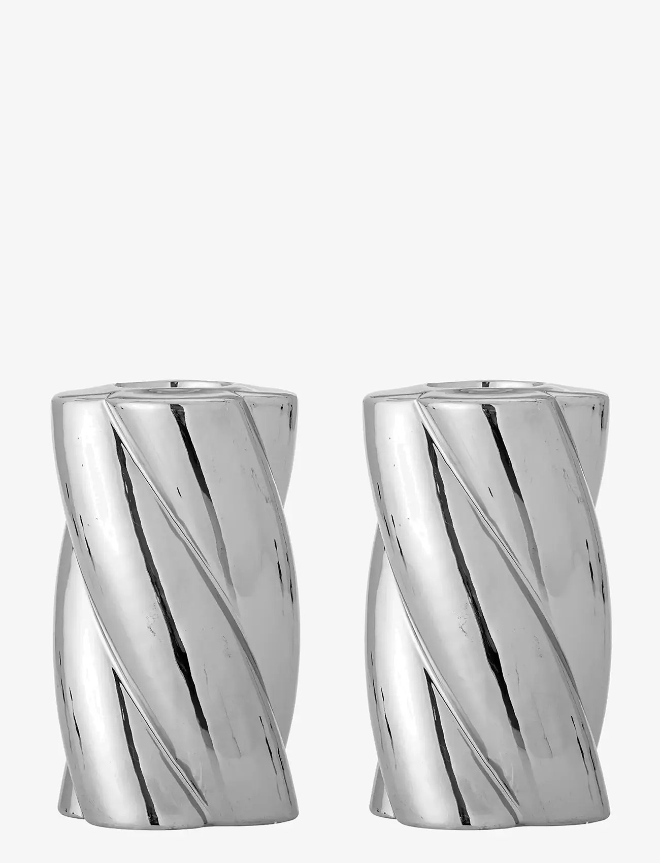 Bloomingville - Silvia Candle Holder - nach preis einkaufen - silver - 0