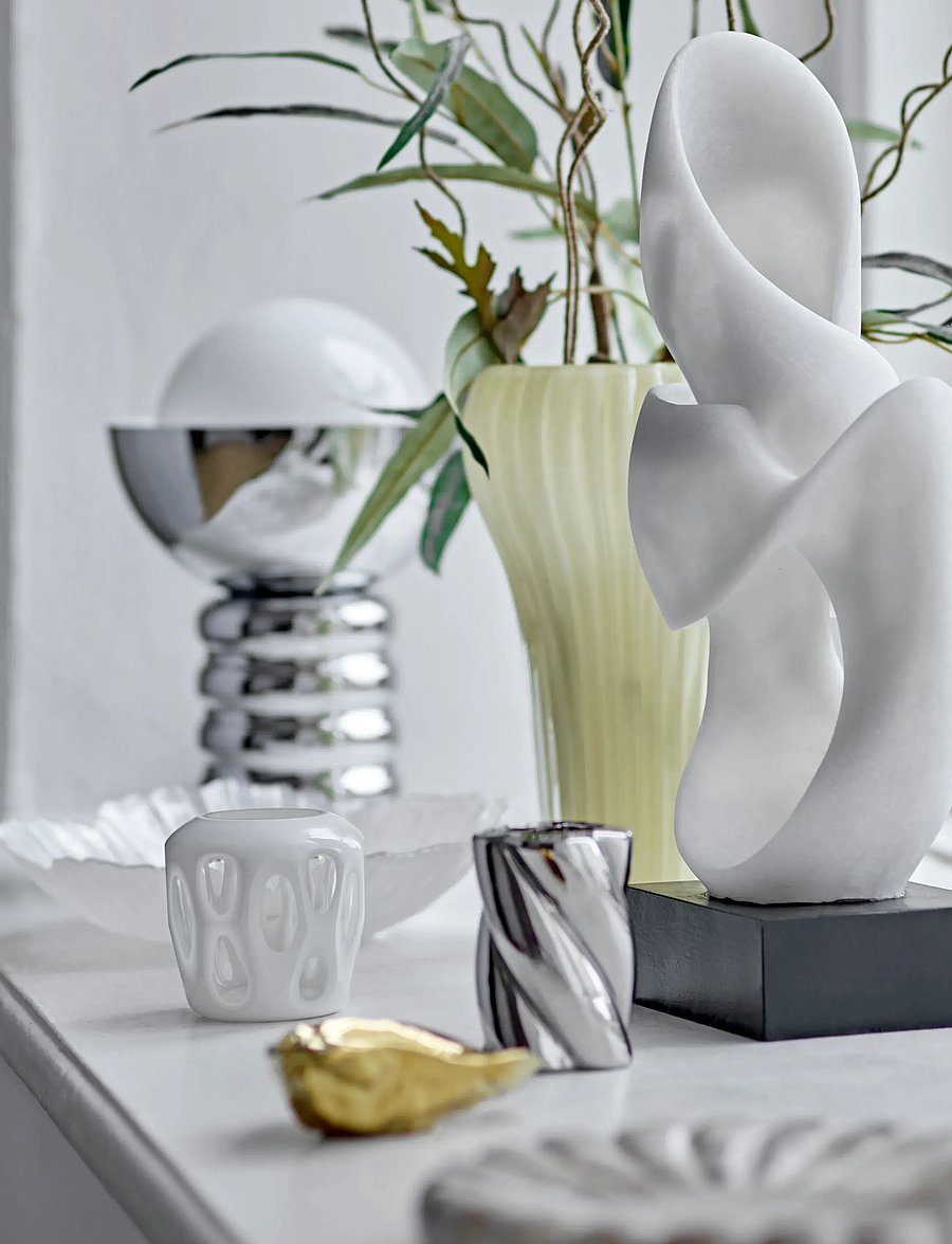 Bloomingville - Silvia Candle Holder - die niedrigsten preise - silver - 2